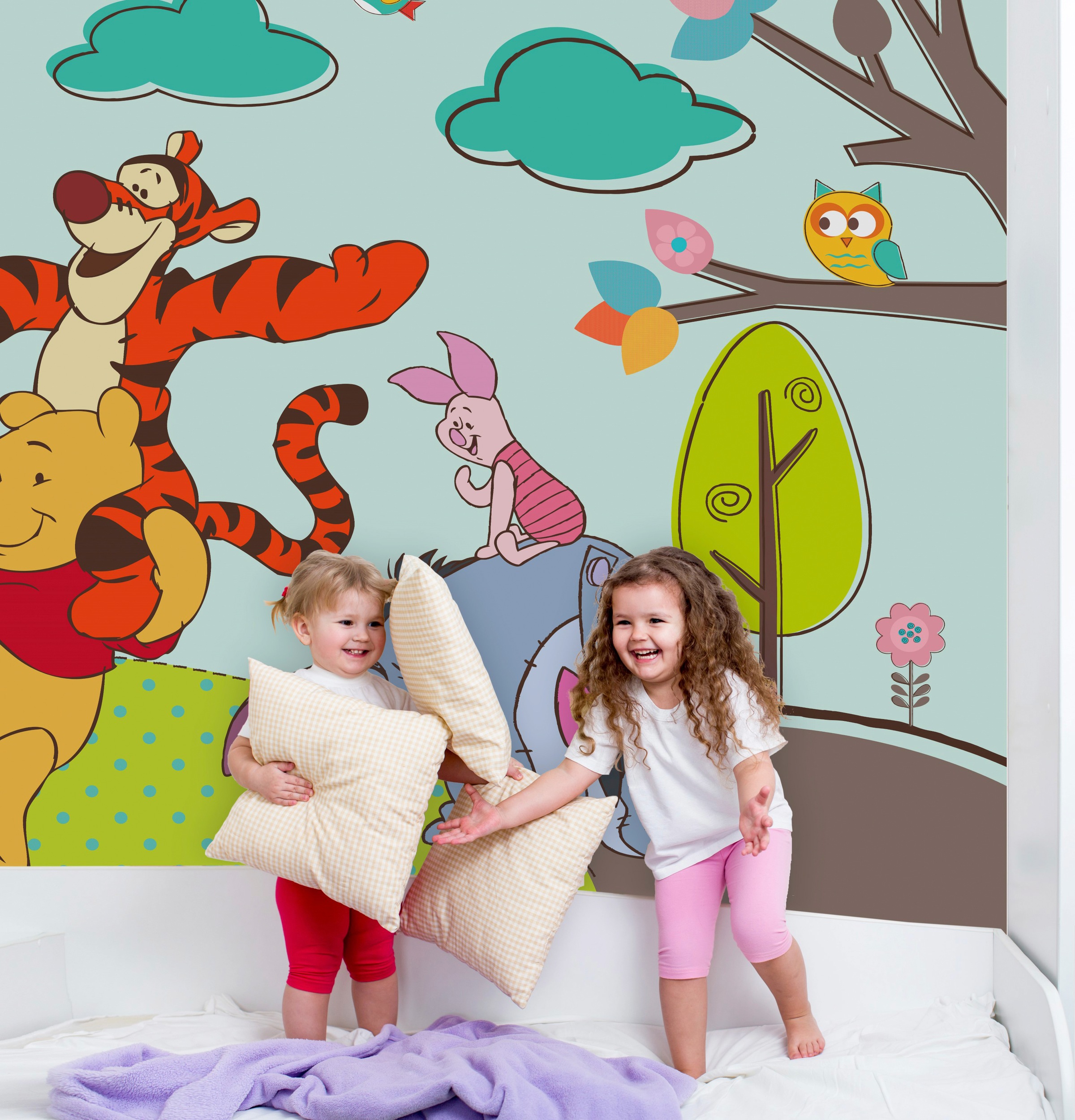 Art for the home Fototapete »Winnie the Pooh Mural«, Disney, 190 cm Länge