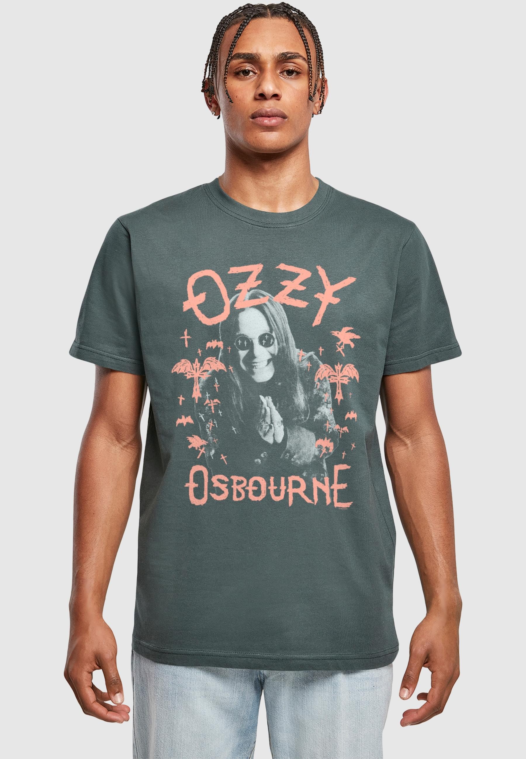 Merchcode T-Shirt »Merchcode Ozzy Osbourne - Pink Bat T-Shirt«, (1 tlg.)