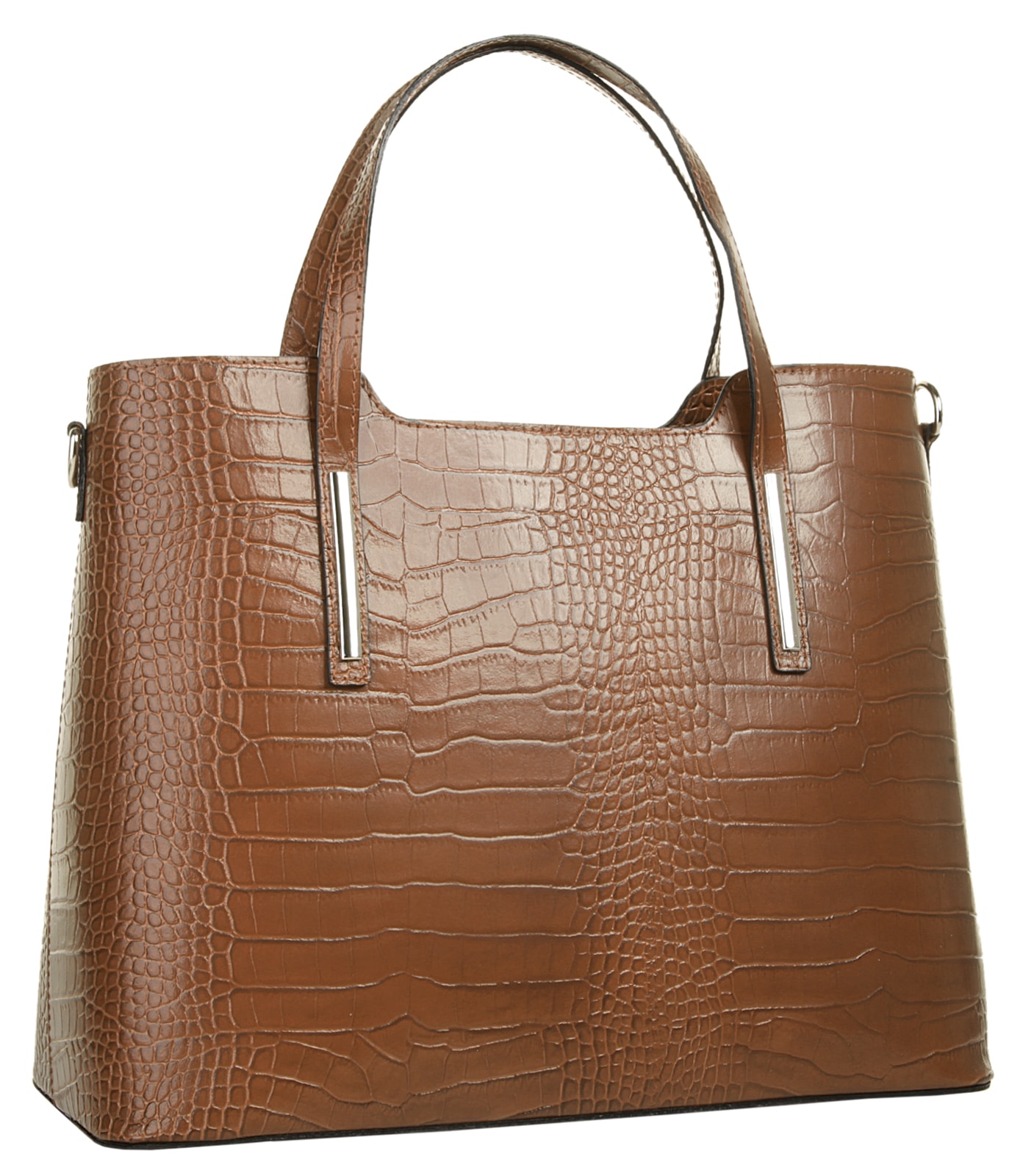 Cluty Henkeltasche, echt Leder, Made in Italy