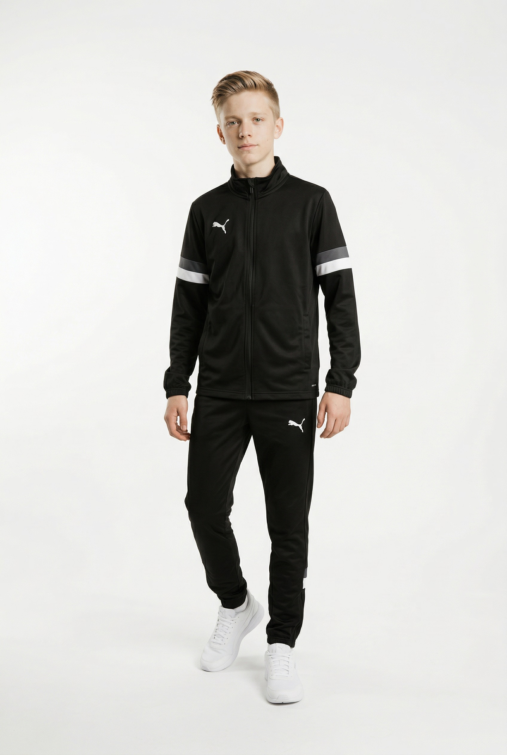 PUMA Trainingsanzug "TEAMRISE TRACKSUIT JR" 2 zweiteiliges Set, regular fit, für Jugendliche