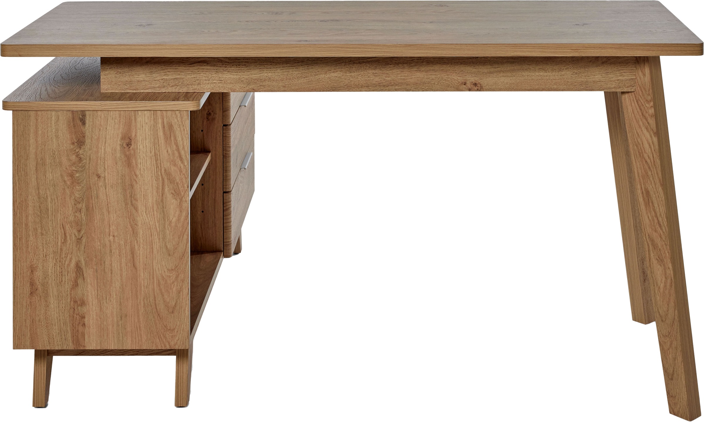 Jahnke Eckschreibtisch »LIBRE D 240 E«, (1 St.), wechselseitig montierbar, Breite ca. 140 cm