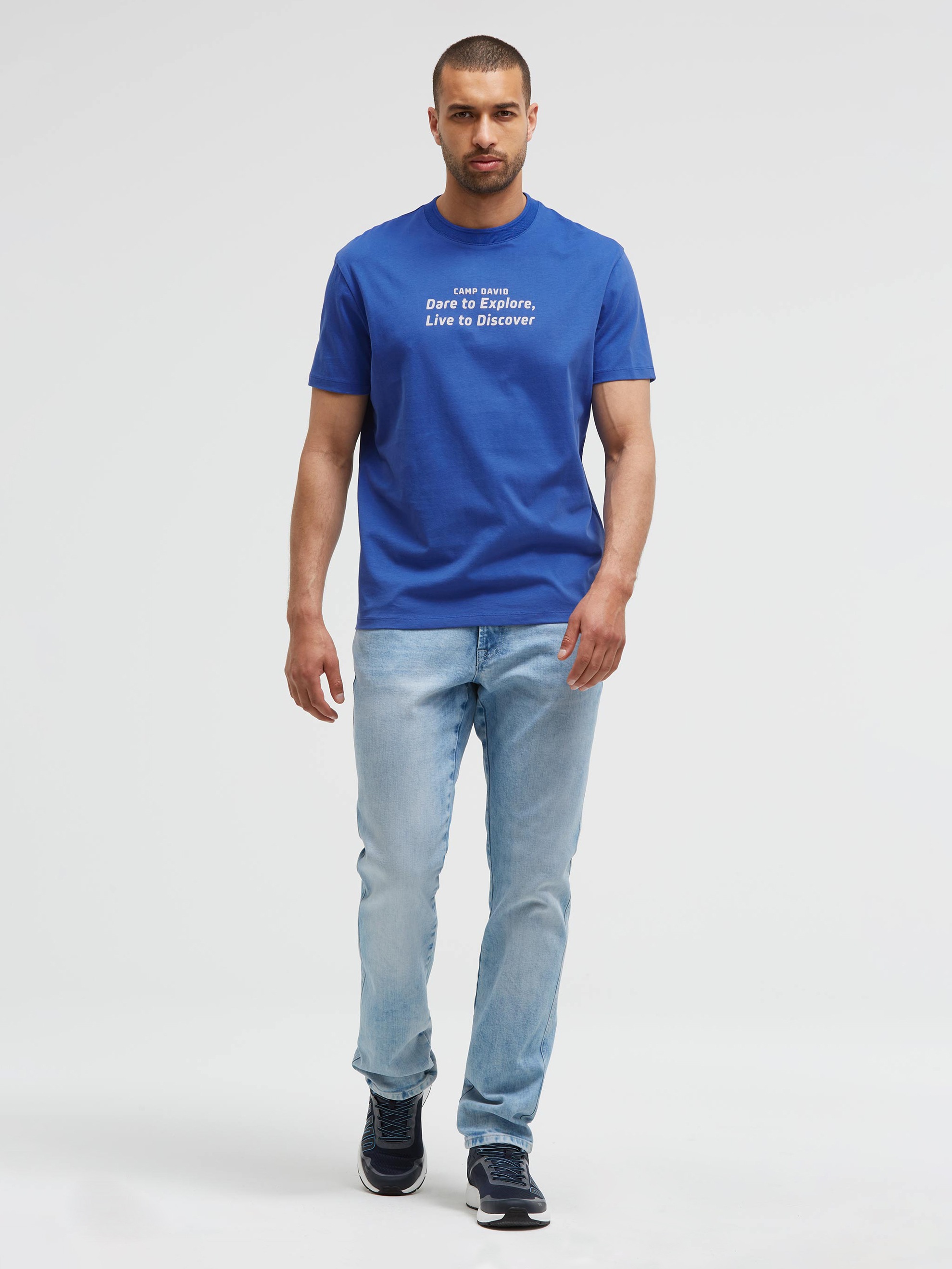 CAMP DAVID Rundhalsshirt aus Baumwolle