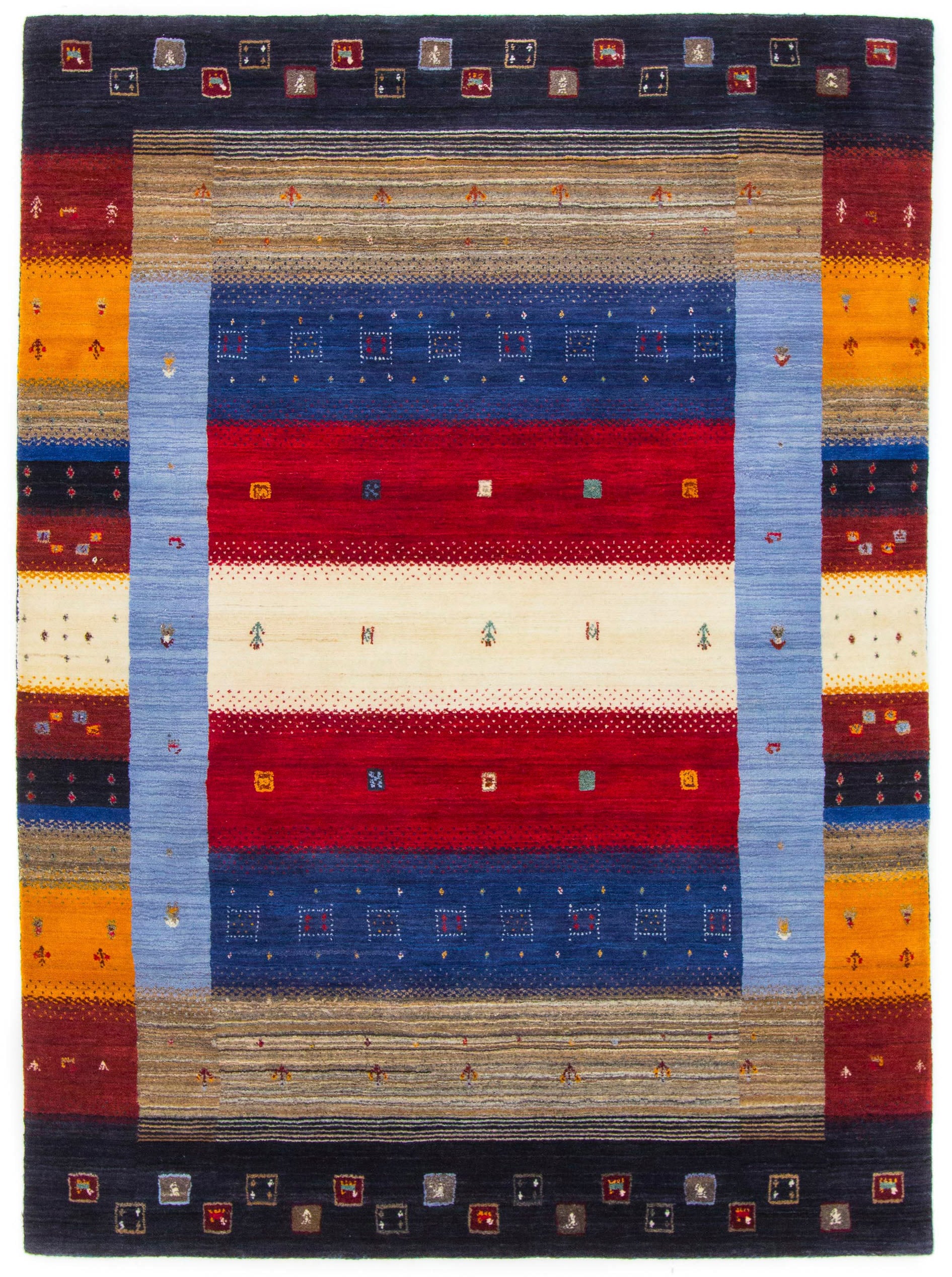 carpetfine Wollteppich "Gabbeh Don, auch als Läufer" rechteckig 15 mm Höhe günstig online kaufen