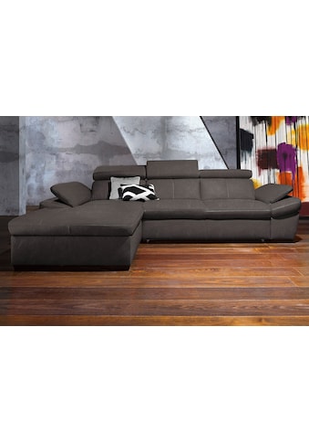 exxpo - sofa fashion Ecksofa »Salerno« su Kopfteil- ir Armt...