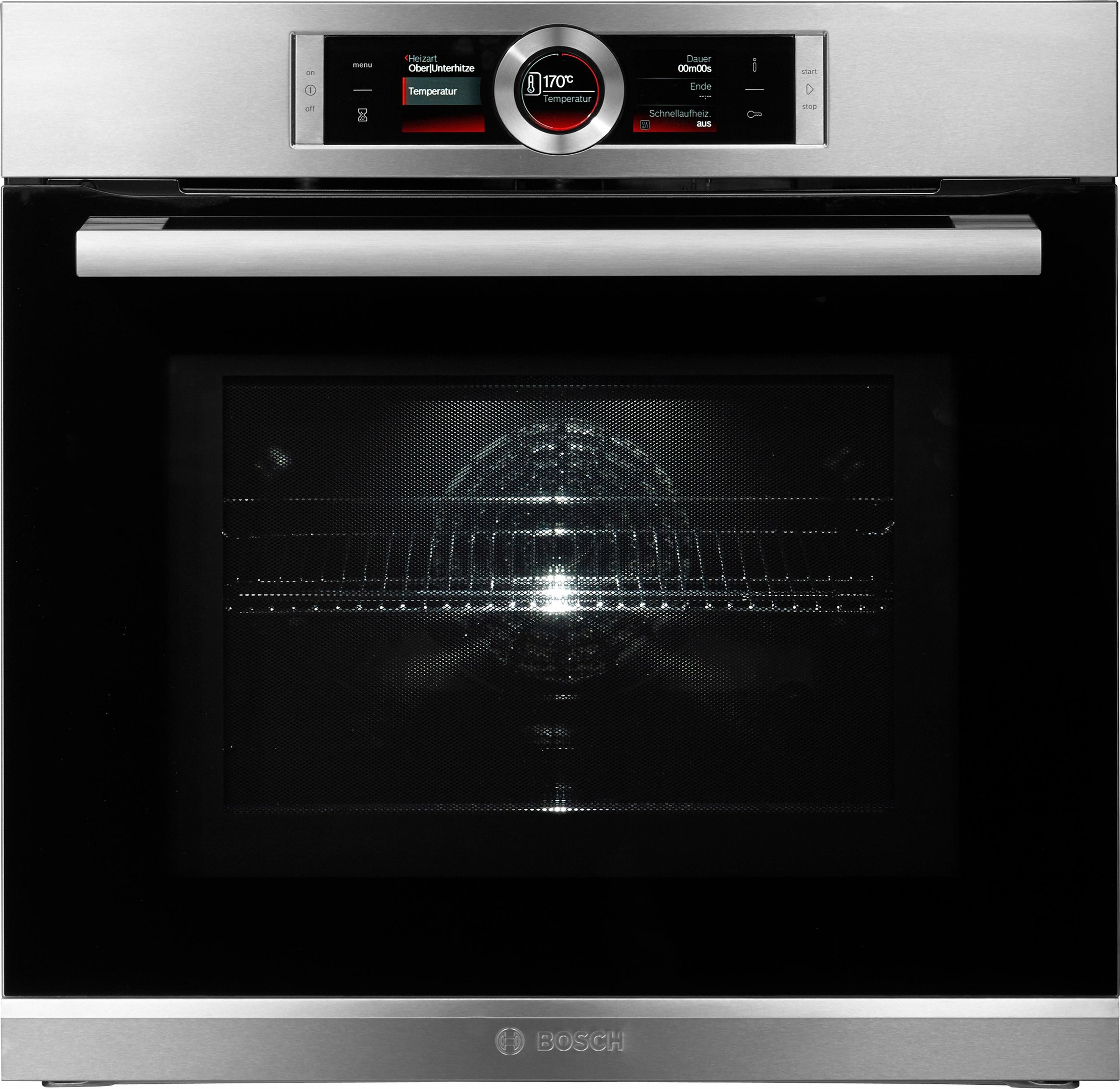 BOSCH Backofen mit Mikrowelle »HMG6764S1«, Serie 8, mit Vollauszug, Pyrolyse-Selbstreinigung, mit 4D Heißluft