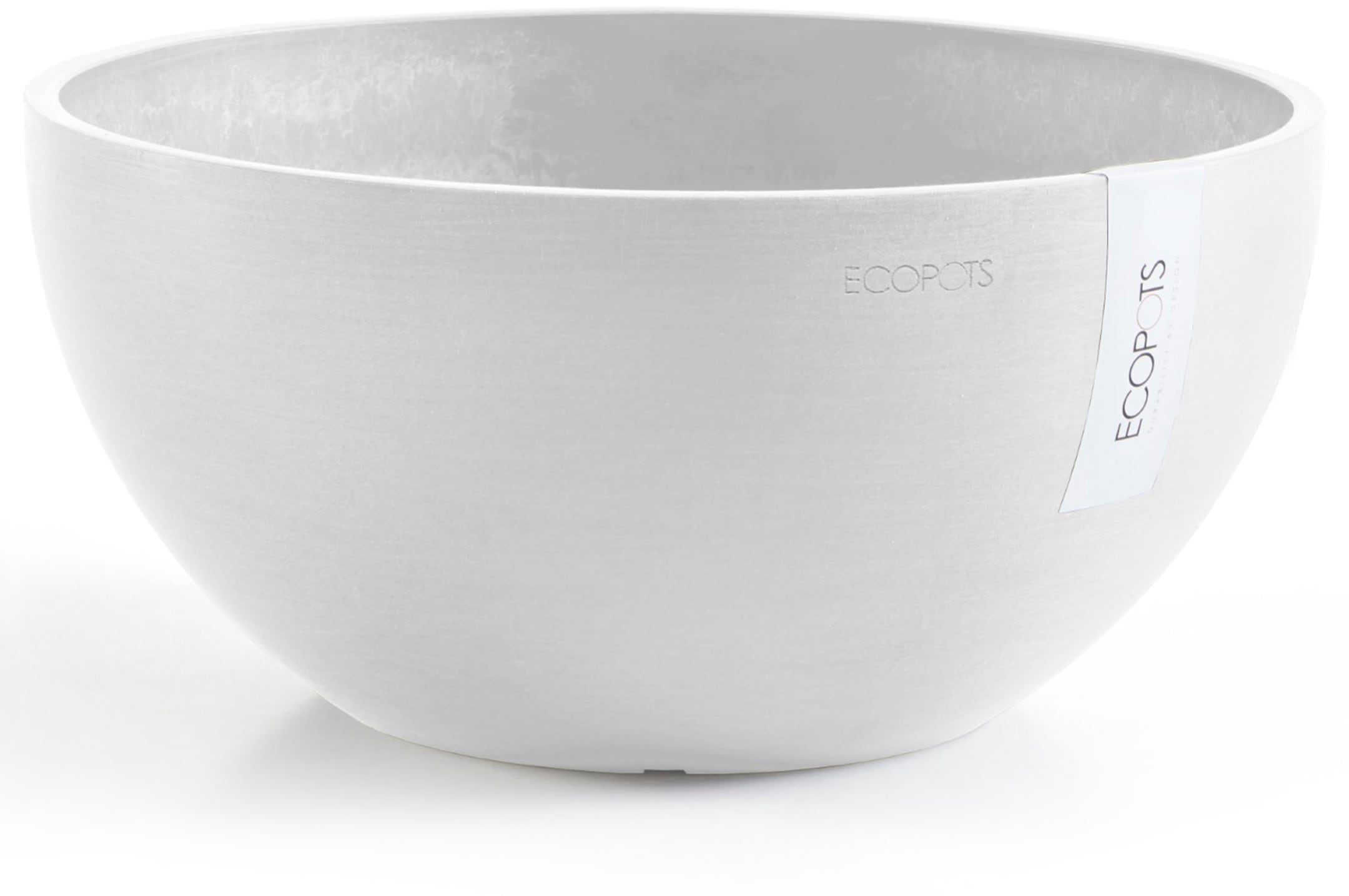 ECOPOTS Blumentopf »Brussels 35 Weiß«, für innen und außen: frostsicher, bruchsicher und lichtbeständig