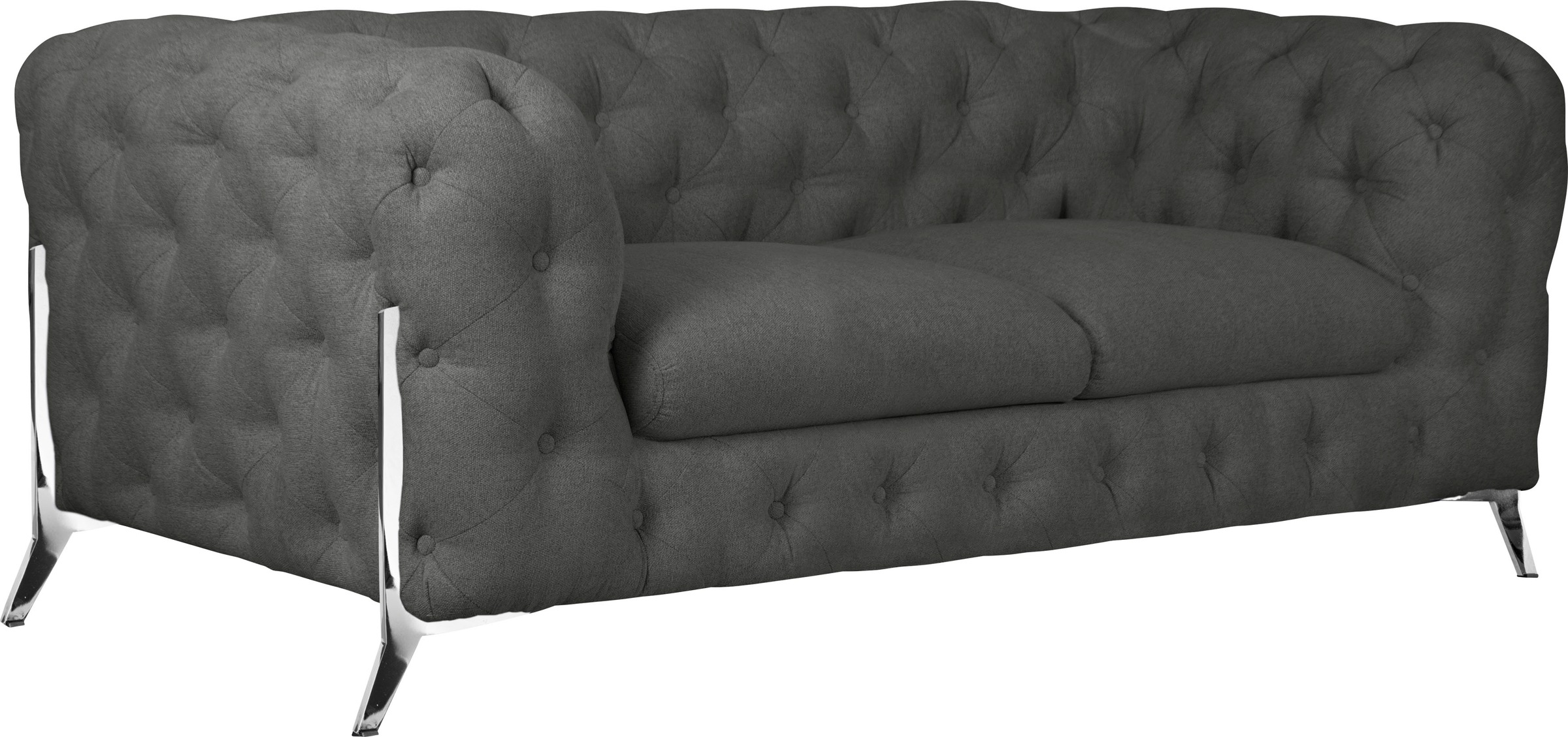 Leonique Chesterfield-Sofa »Amaury«, aufwändige Knopfheftung, moderne Chesterfield Optik, Fußfarbe wählbar