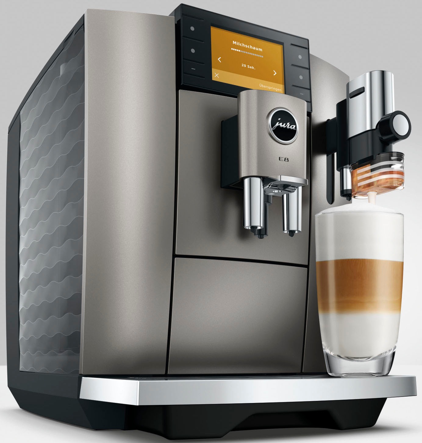 JURA Kaffeevollautomat »15712 E8 Midnight Silver (ED)«