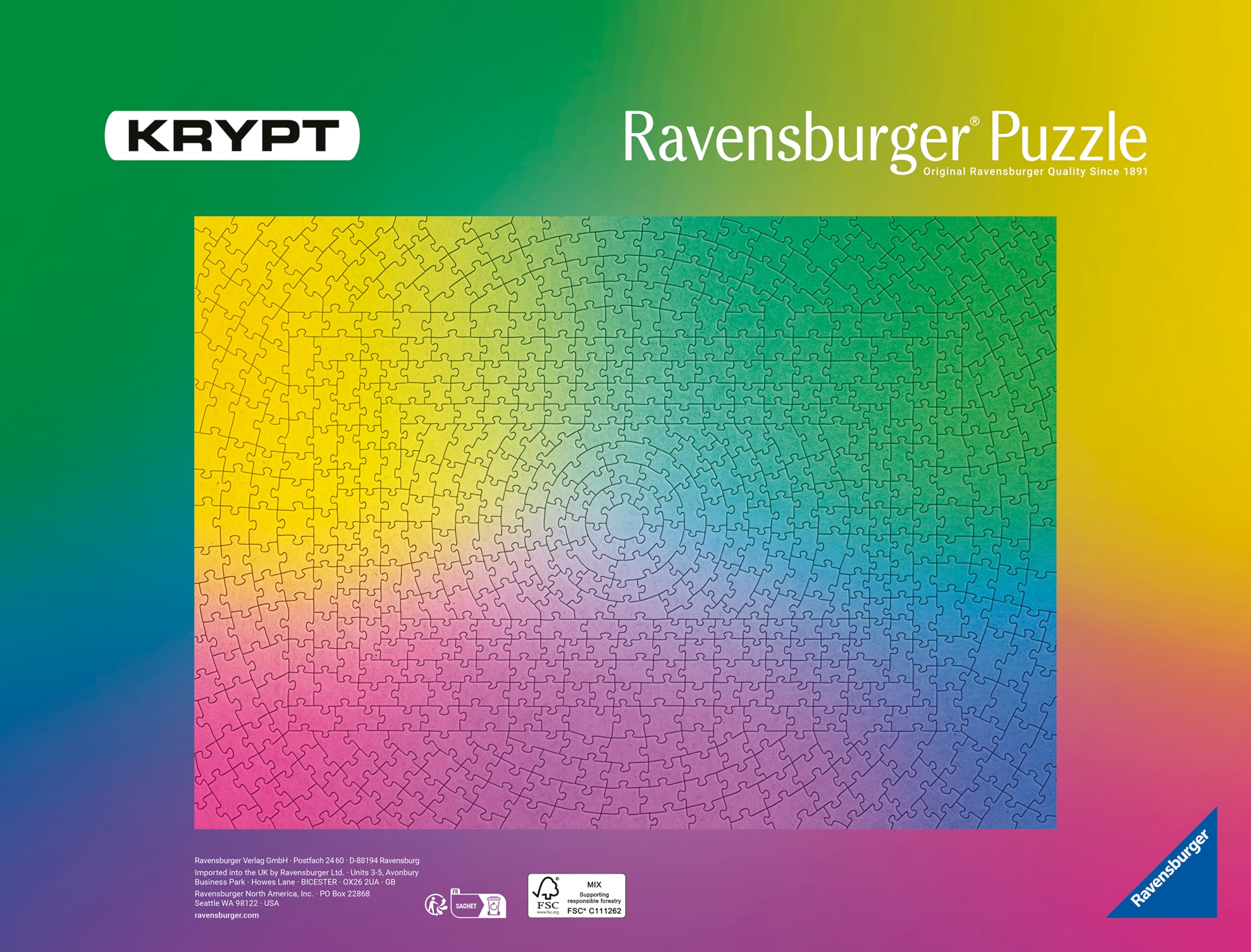 Ravensburger Puzzle »Krypt Gradient«, Made in Germany