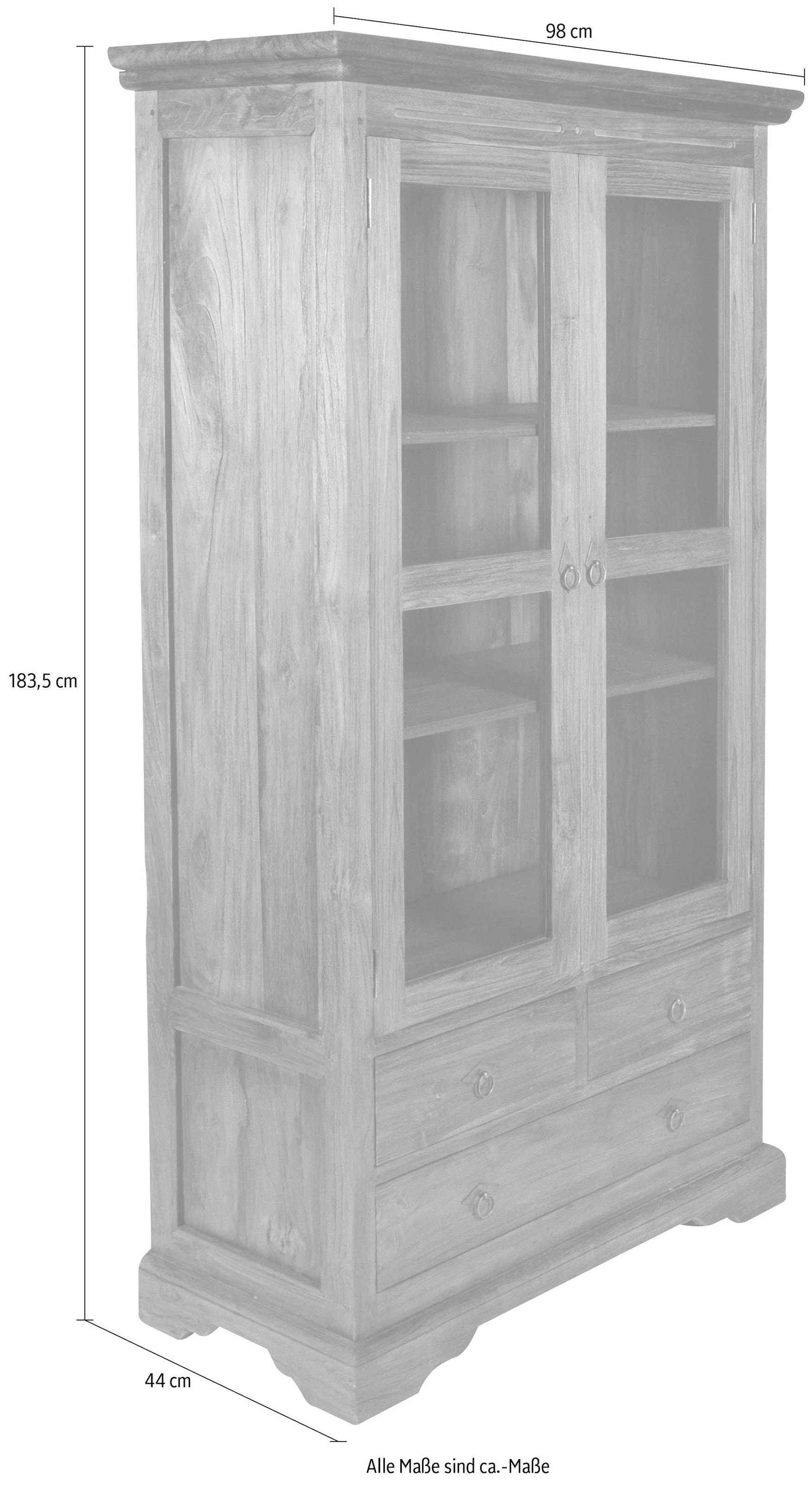 SIT Vitrine »Seadrift«, aus recyceltem Altholz Teak, Shabby Chic, Vintage