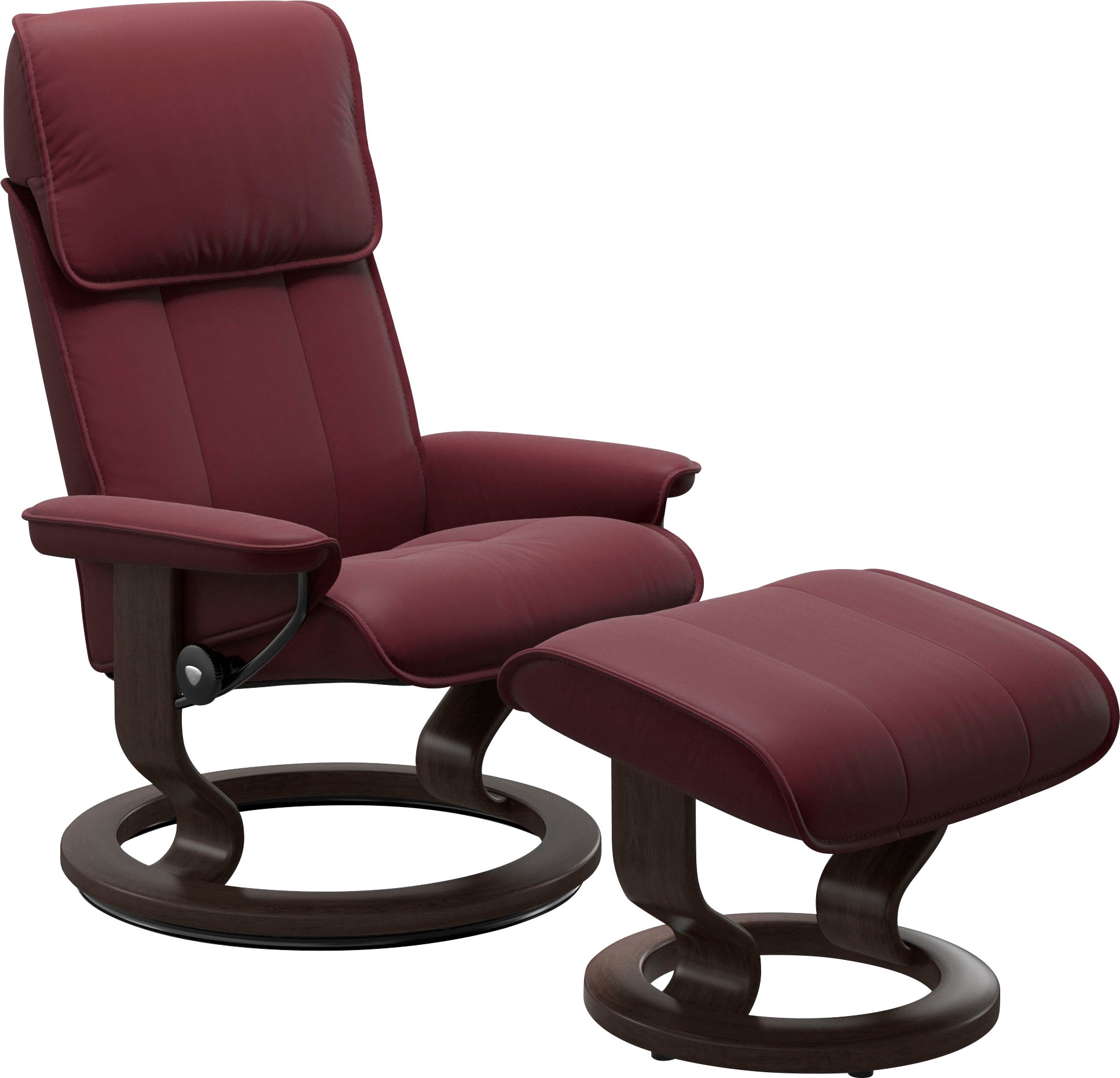 Stressless Relaxsessel "Admiral", (Set, Relaxsessel inkl. Hocker), mit Classic Base, Größe M & L, Gestell Wenge