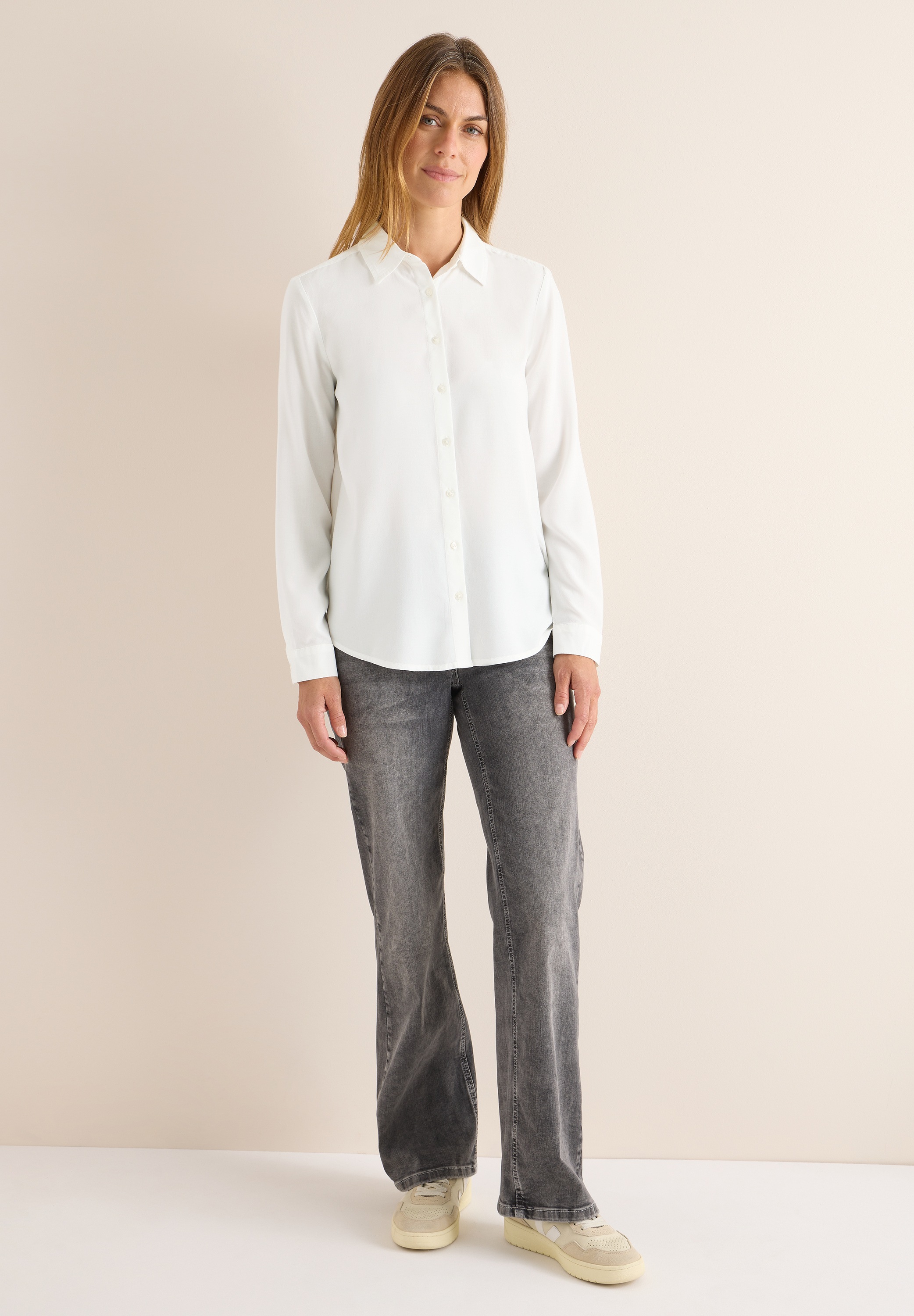 Thumbnail - Cecil Langarmbluse aus seidiger Viskose