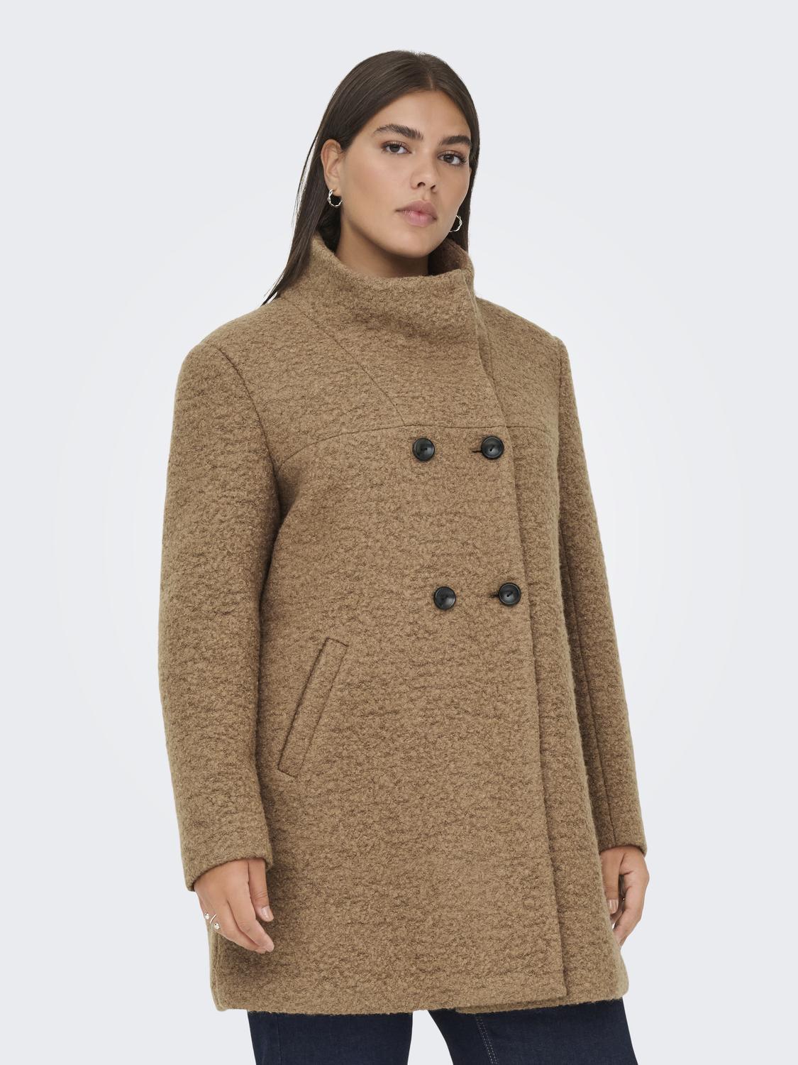 ONLY CARMAKOMA "CARNEWSOPHIA WOOL COAT OTW"