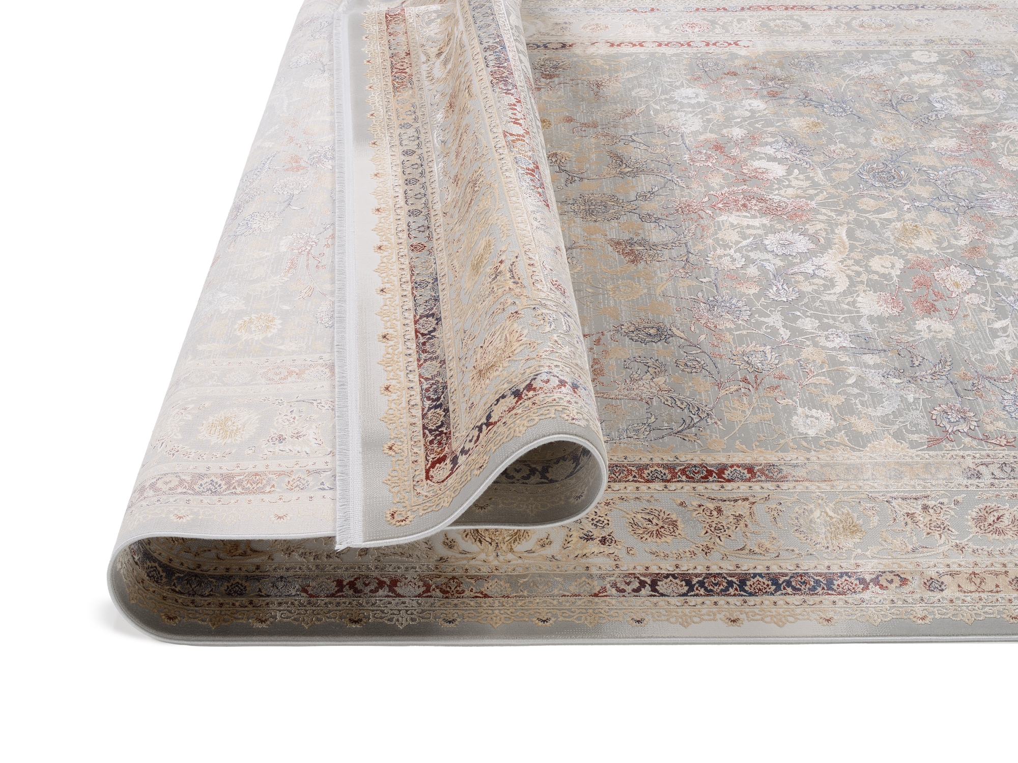 OCI DIE TEPPICHMARKE Teppich »MYSTIC LIMITED«, rechteckig, 7 mm Höhe, florale Muster in 3D-Optik, maschinell gewebt, Viskose