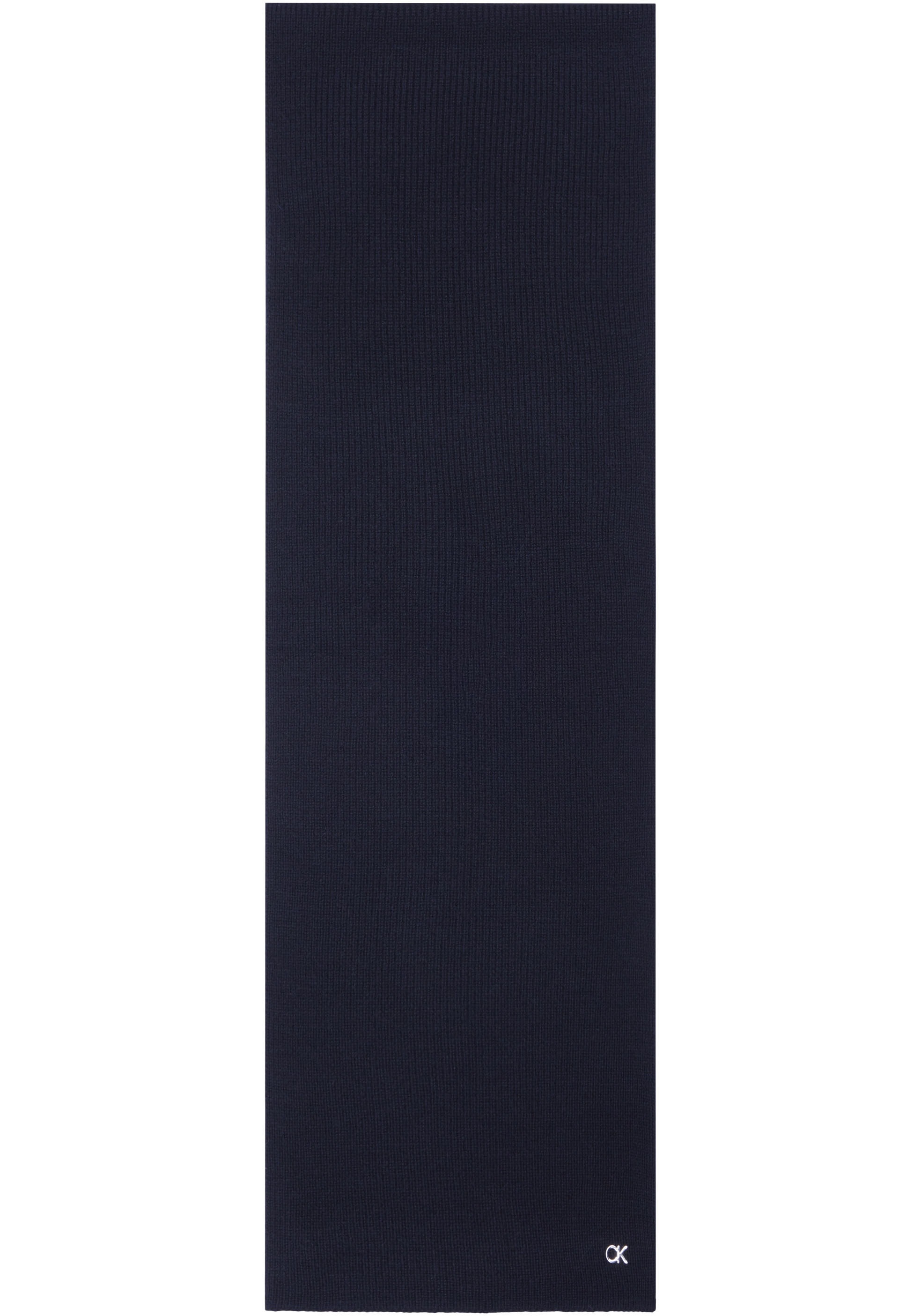 Calvin Klein Schal »CK METAL CHUNKY RIB HW SCARF«, mit Logozeichen