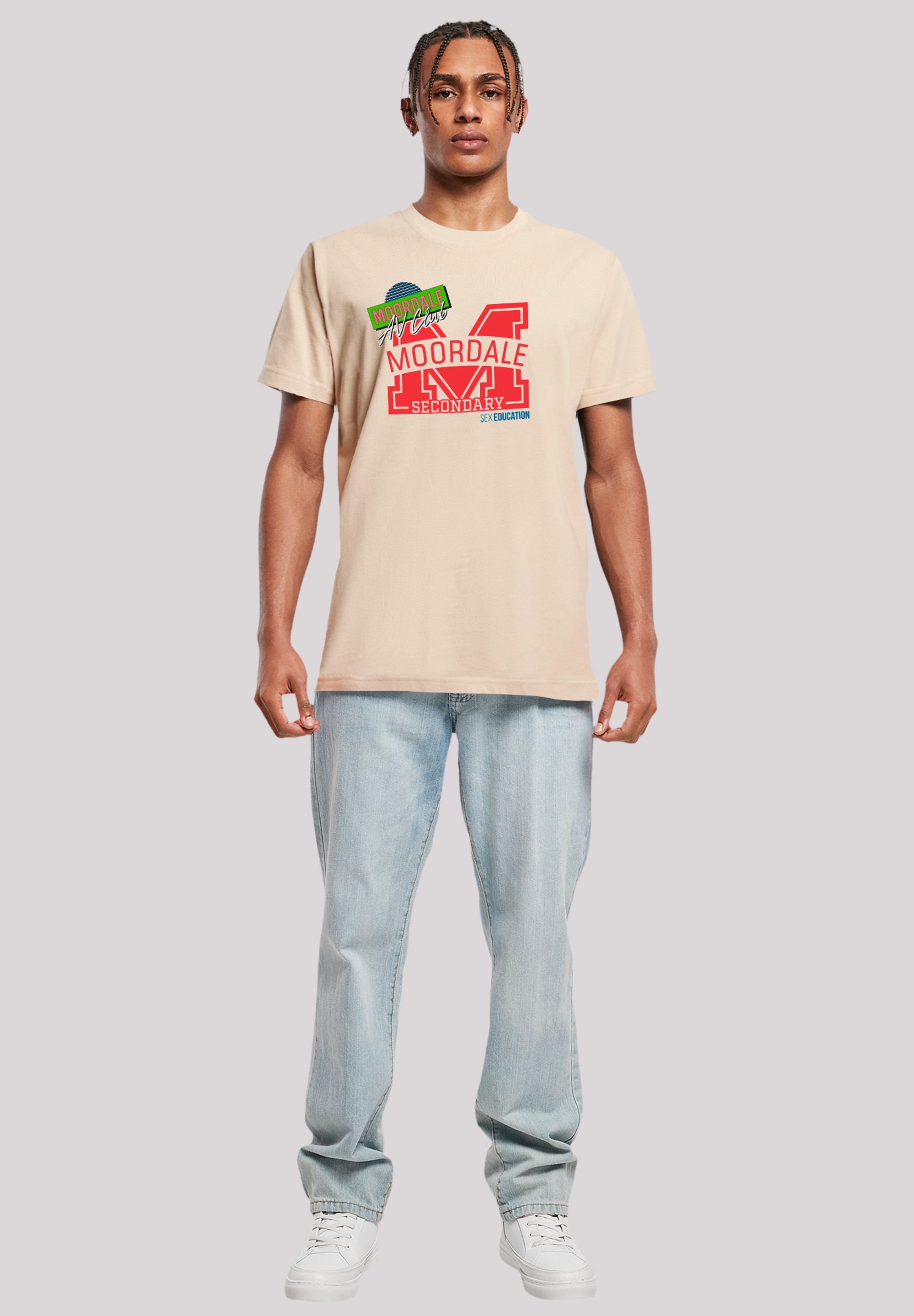 F4NT4STIC T-Shirt »Sex Education Moordale M Collage Netflix TV Series«, Premium Qualität