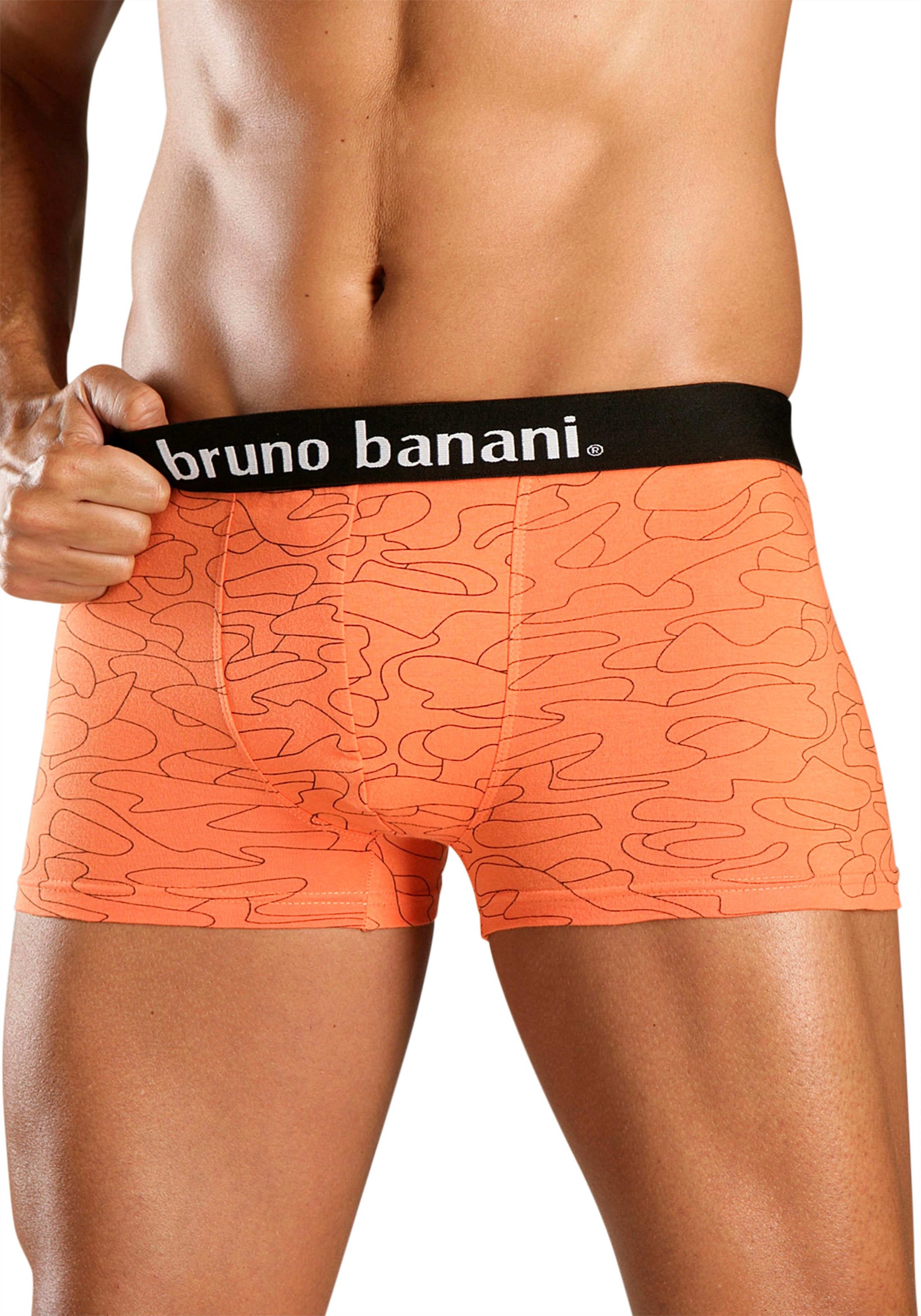 Bruno Banani Boxer, (Packung, 4 St.), mit Kontrast-Webbund