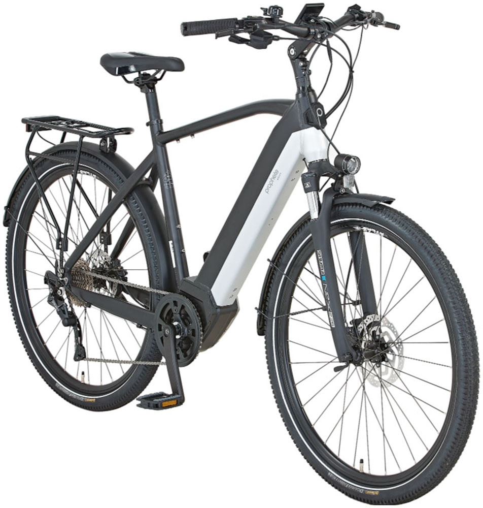 Prophete E-Bike »Entdecker 5.0«, 10 Gang, Shimano, Deore, Mittelmotor 250 W, Pedelec, Elektrofahrrad für Herren