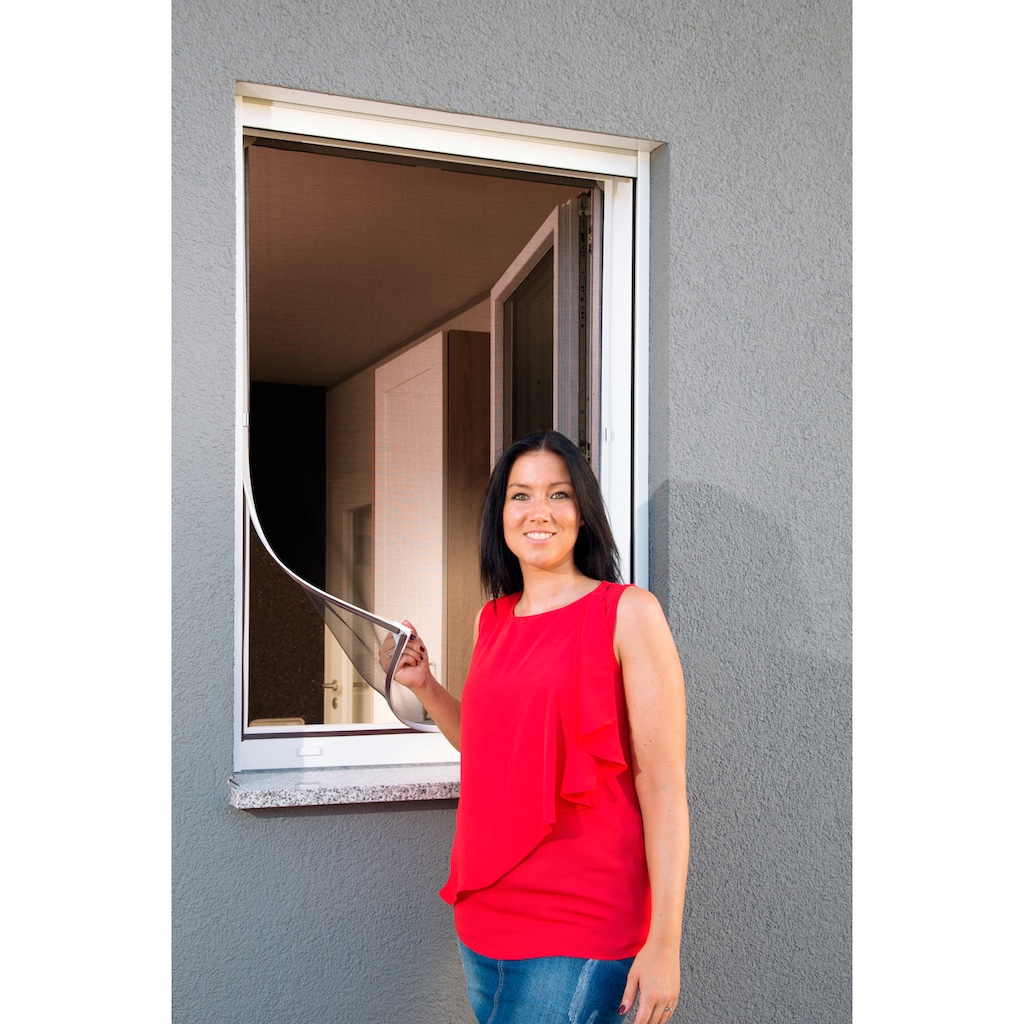 SCHELLENBERG Insektenschutz-Fensterrahmen »Fliegengitter Magnetrahmen mit Pollenschutz«