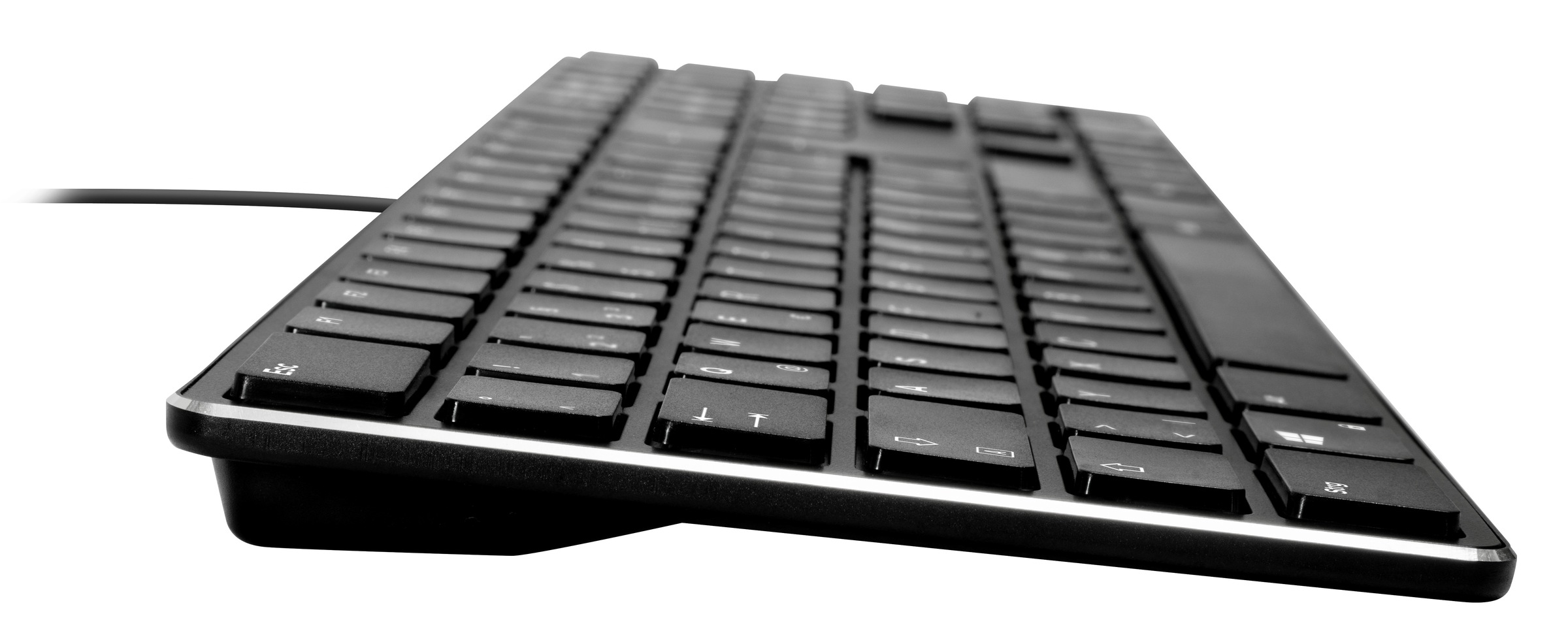 Speedlink Tastatur »RIVA Slim Metal Scissor Keyboard, SATEEN Ergonomic Wrist Rest«, inkl. Handgelenkauflage