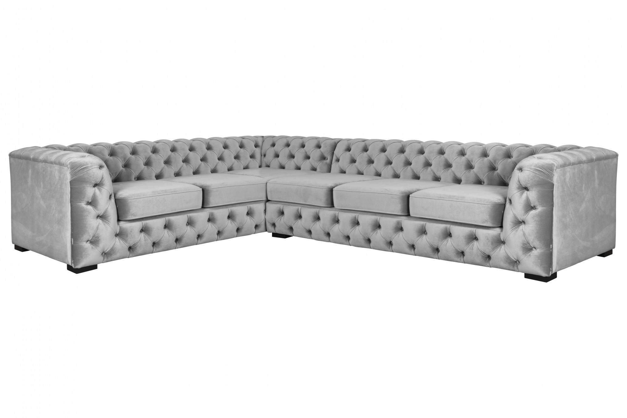 Guido Maria Kretschmer Home&Living Chesterfield-Sofa "KALINA L-Form", hochwertig Chesterfield-Ausführung