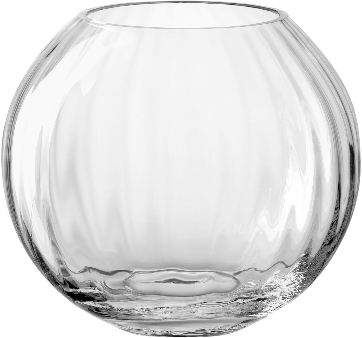 LEONARDO Kugelvase "Dekovase POESIA, mit dreidimensionaler Veredelung" aus Glas, handgefertigt, Spülmaschinenfest
