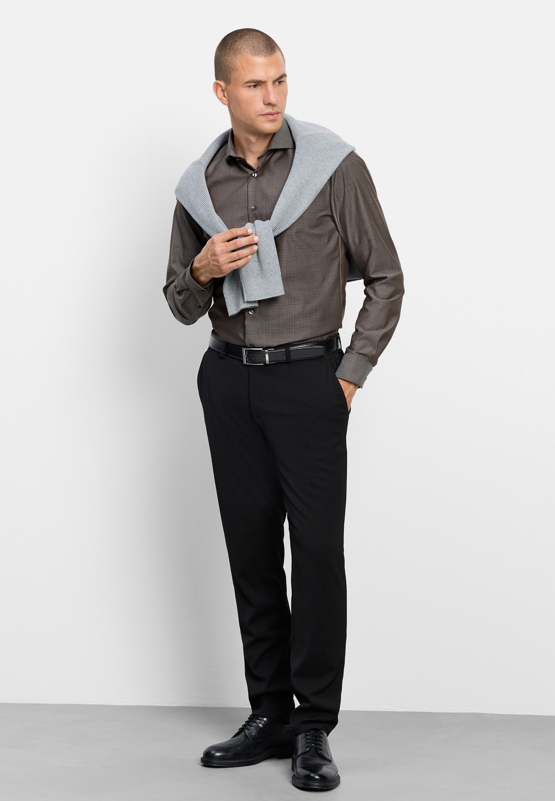 OLYMP Businesshemd »OLYMP Level Five, Body Fit, Haifisch«