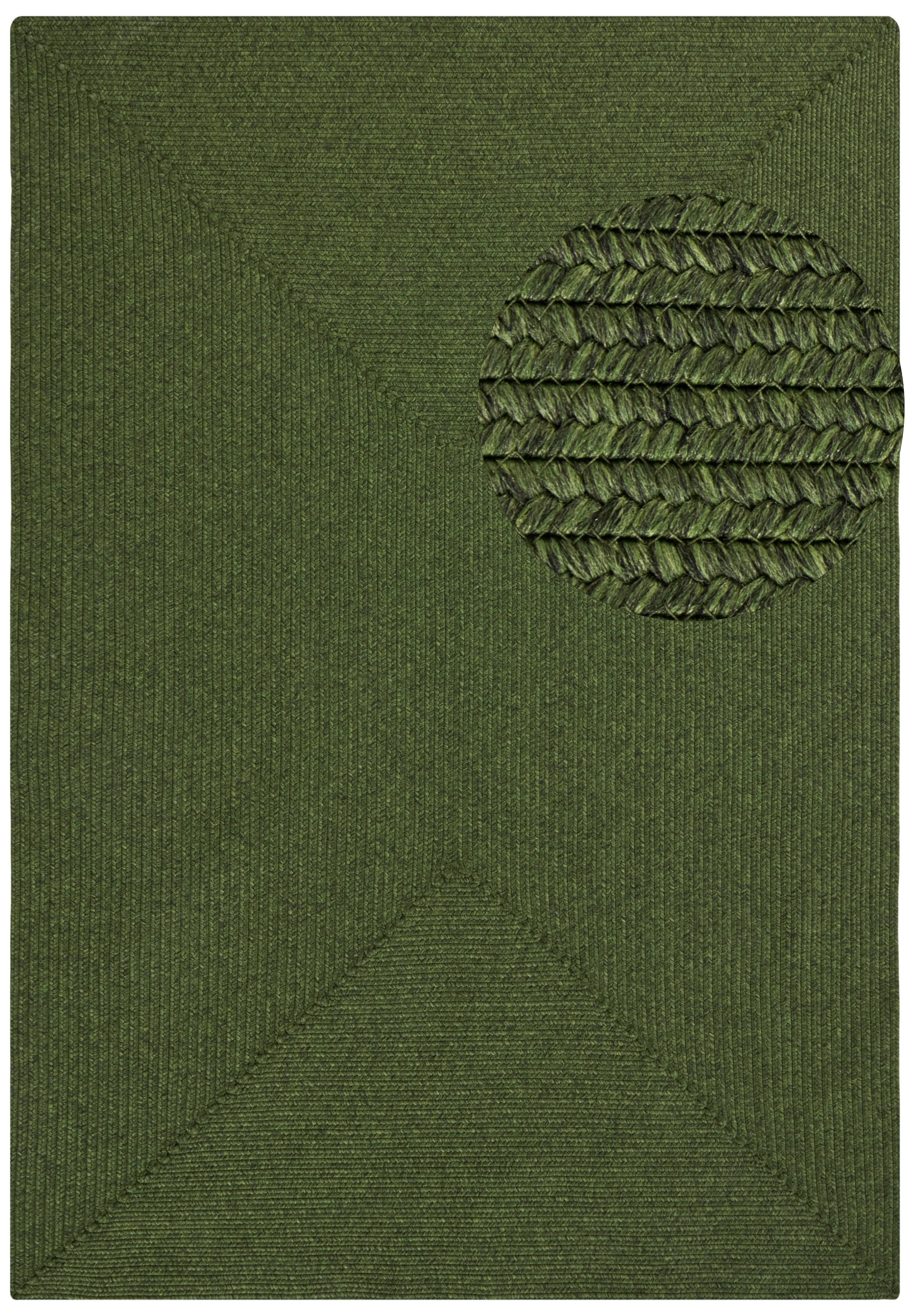 NORTHRUGS Teppich »Trenzado«, rechteckig, 10 mm Höhe, In- & Outdoor, Handmade-Look, Läufer, Wetterfest, Balkon, Wohnzimmer