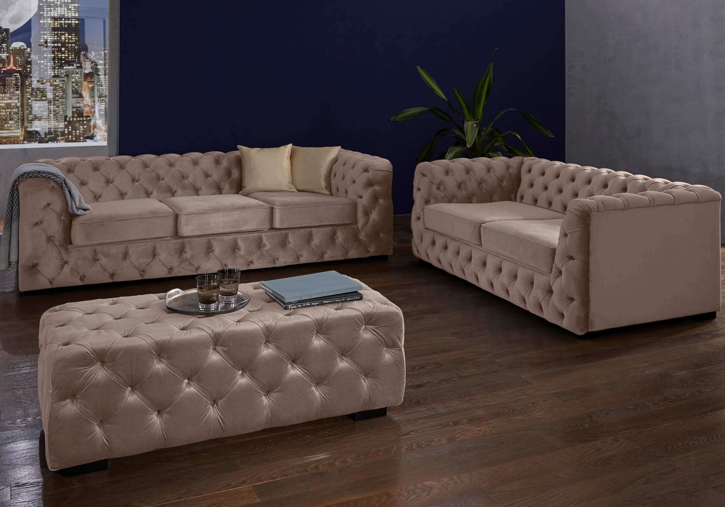 Guido Maria Kretschmer Home&Living Chesterfield-Sofa »Kalina«, mit klassischer Chesterfield-Knopfheftung