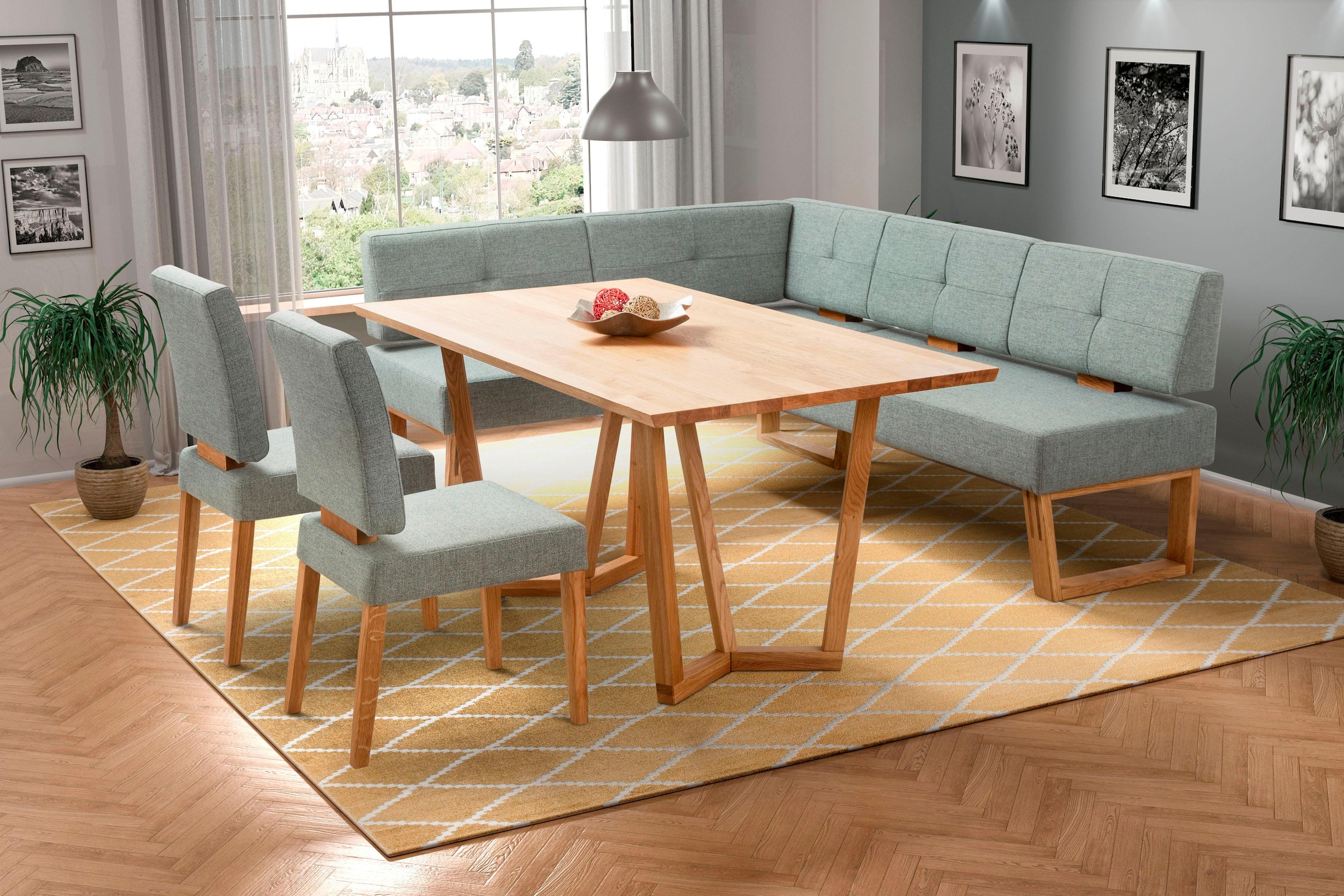 Home affaire Eckbankgruppe "Ponza Eckbank Küchenbank BESTSELLER" Set, 4 Stk günstig online kaufen