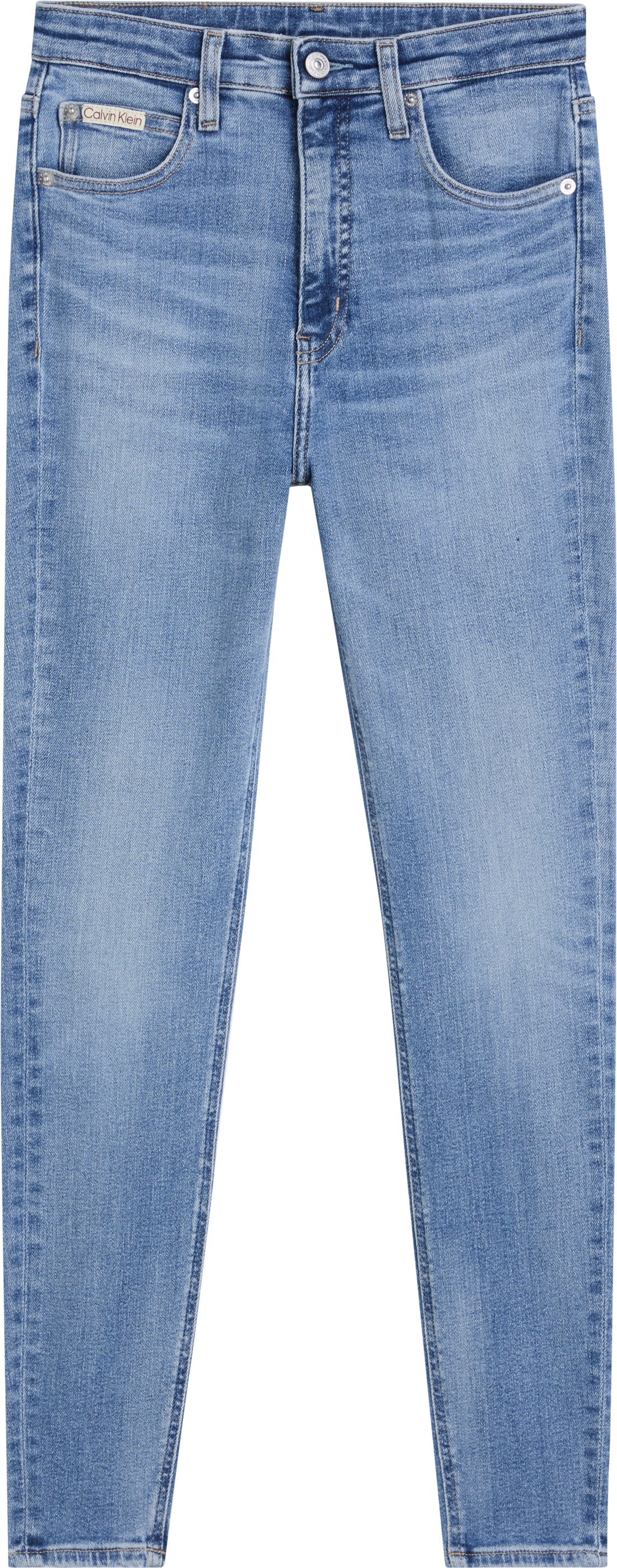 Calvin Klein Jeans Skinny-fit-Jeans »HIGH RISE SUPER SKINNY ANKLE«, in blauer Waschung