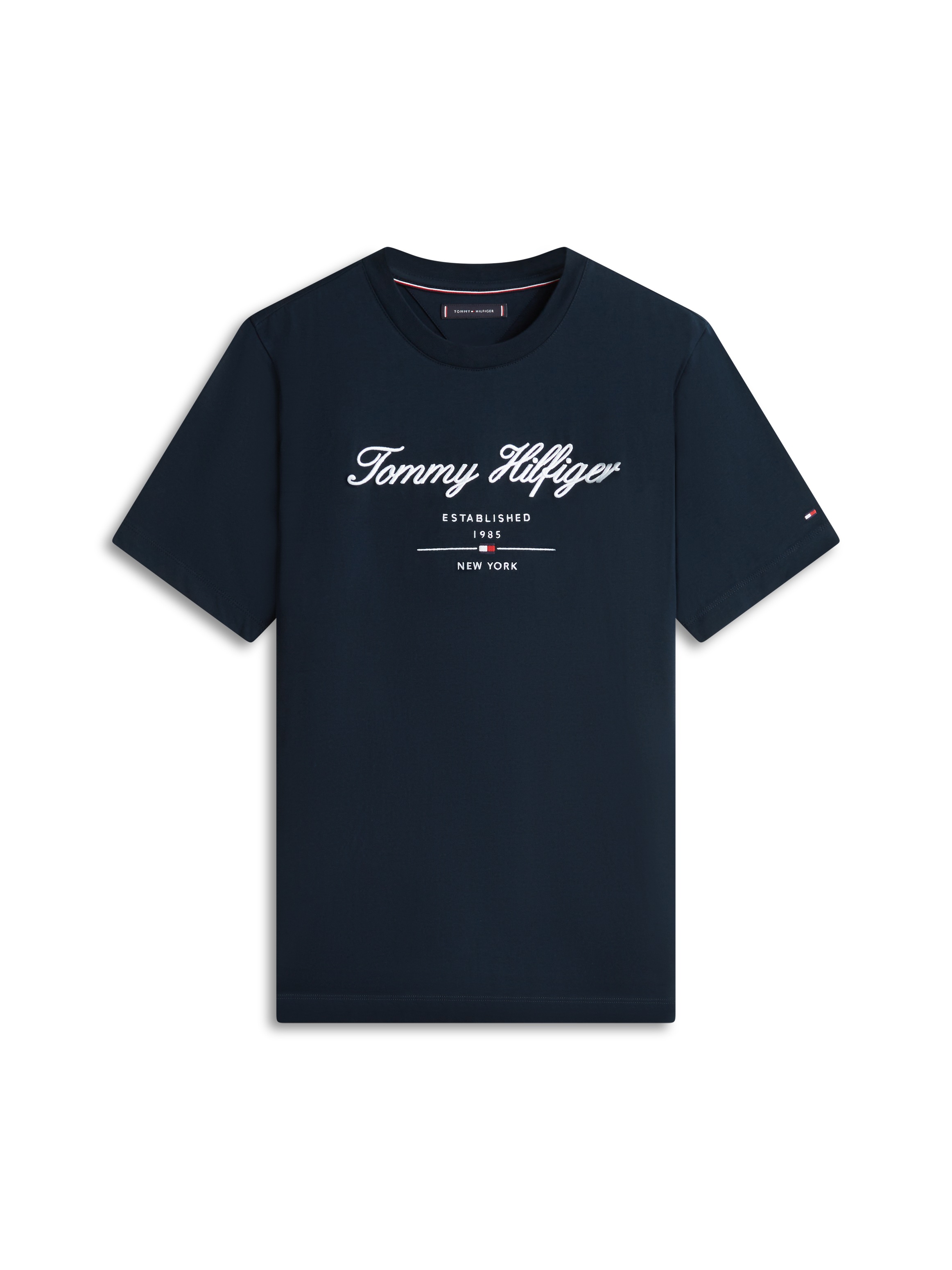 Thumbnail - Tommy Hilfiger T-Shirt "SCRIPT LOGO TEE" mit aufgesticktem Logo