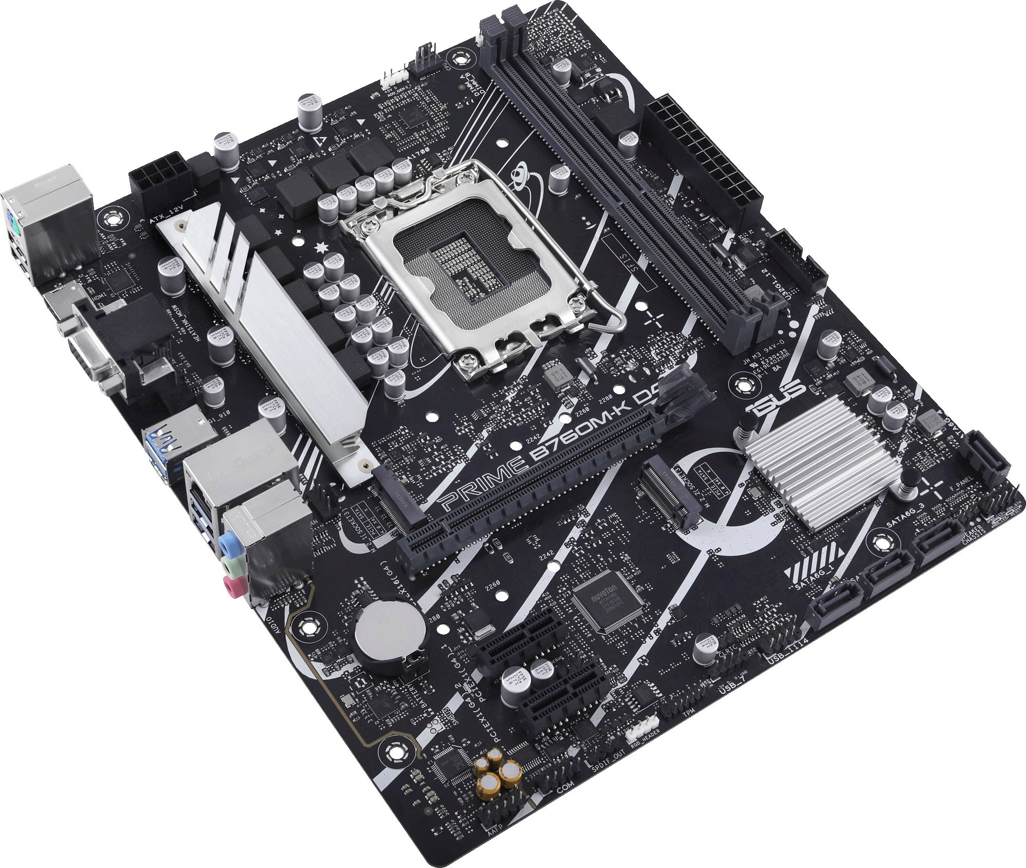 Asus Mainboard »PRIME B760M-K D4«, Intel B760, mATX, DDR4 Speicher, 2x PCIe 4.0 M.2, Aura Sync