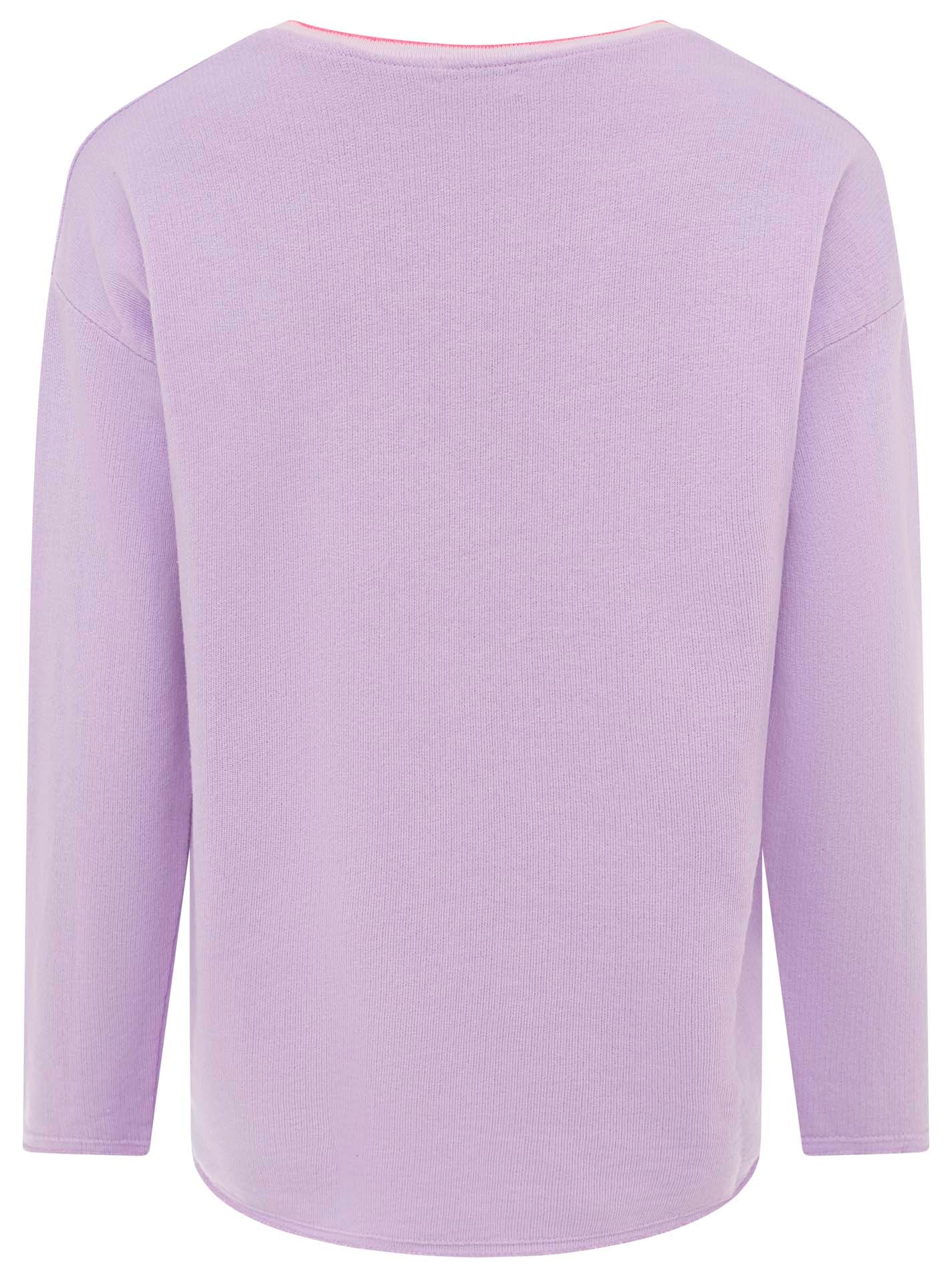 Zwillingsherz Sweatshirt »Positive Mind«, mit Kontrastnaht in Neonfarbe
