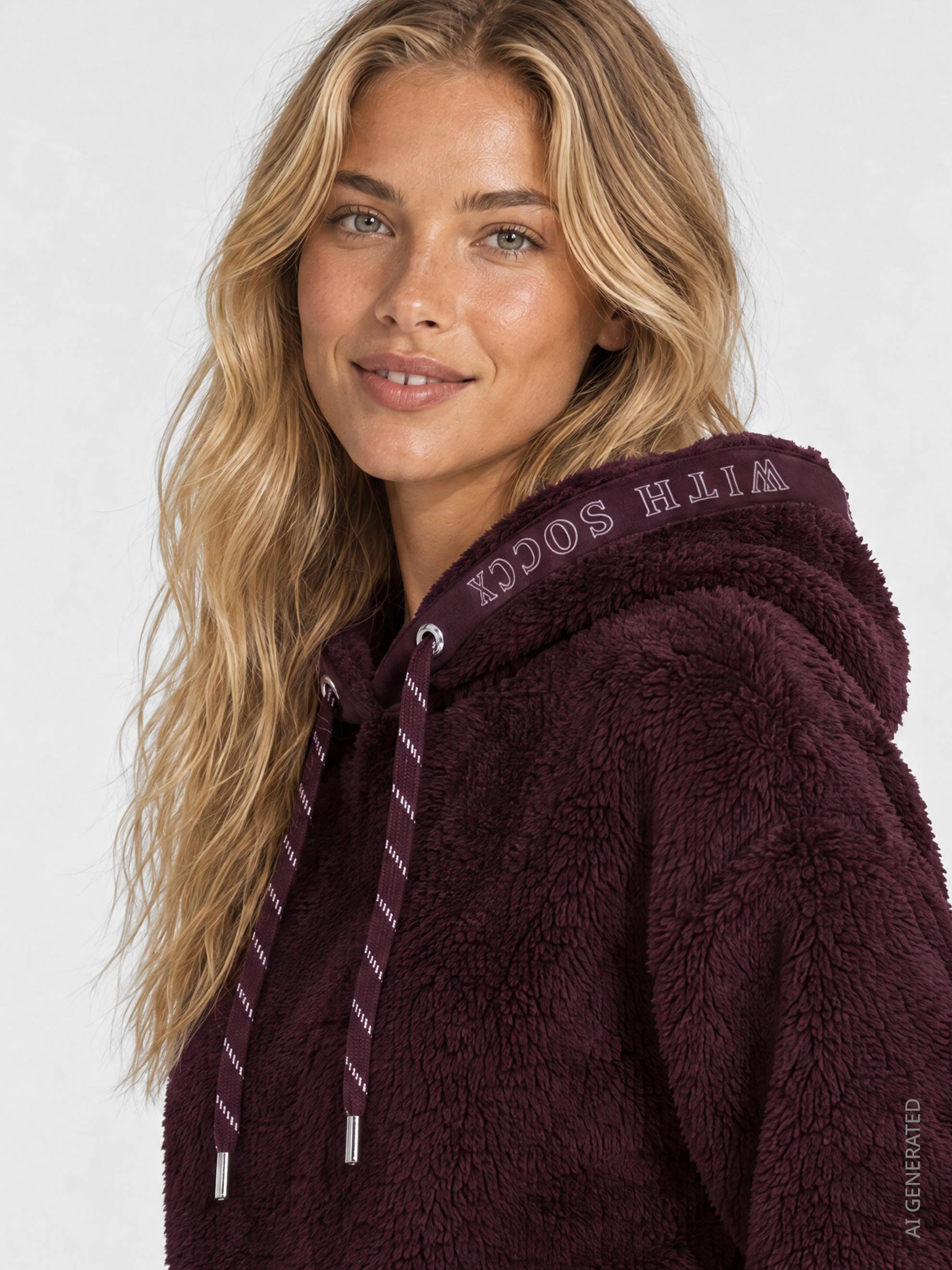 SOCCX Kapuzensweatshirt , mit Seitenschlitze
