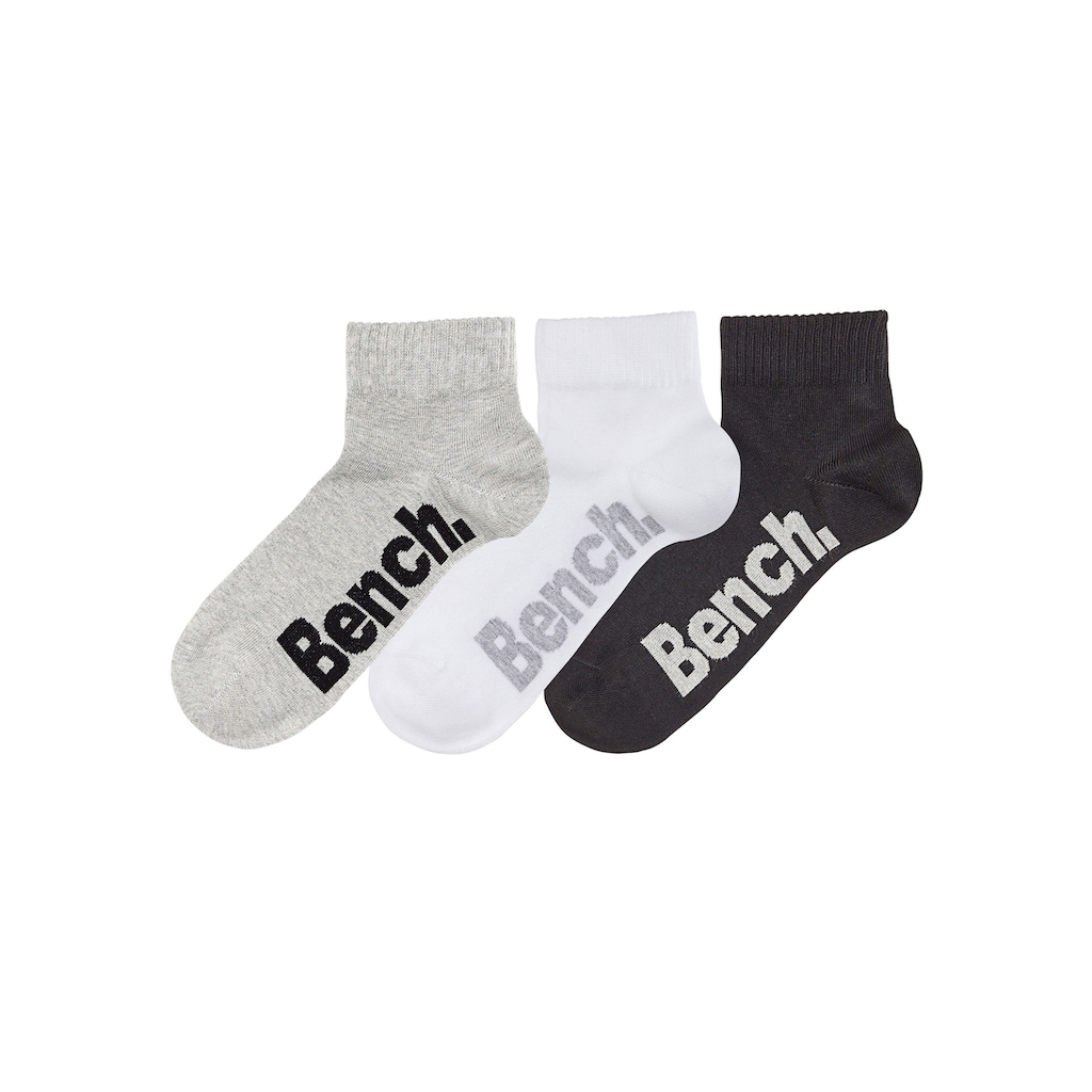 Bench. Kurzsocken, (Set, 3 Paar)