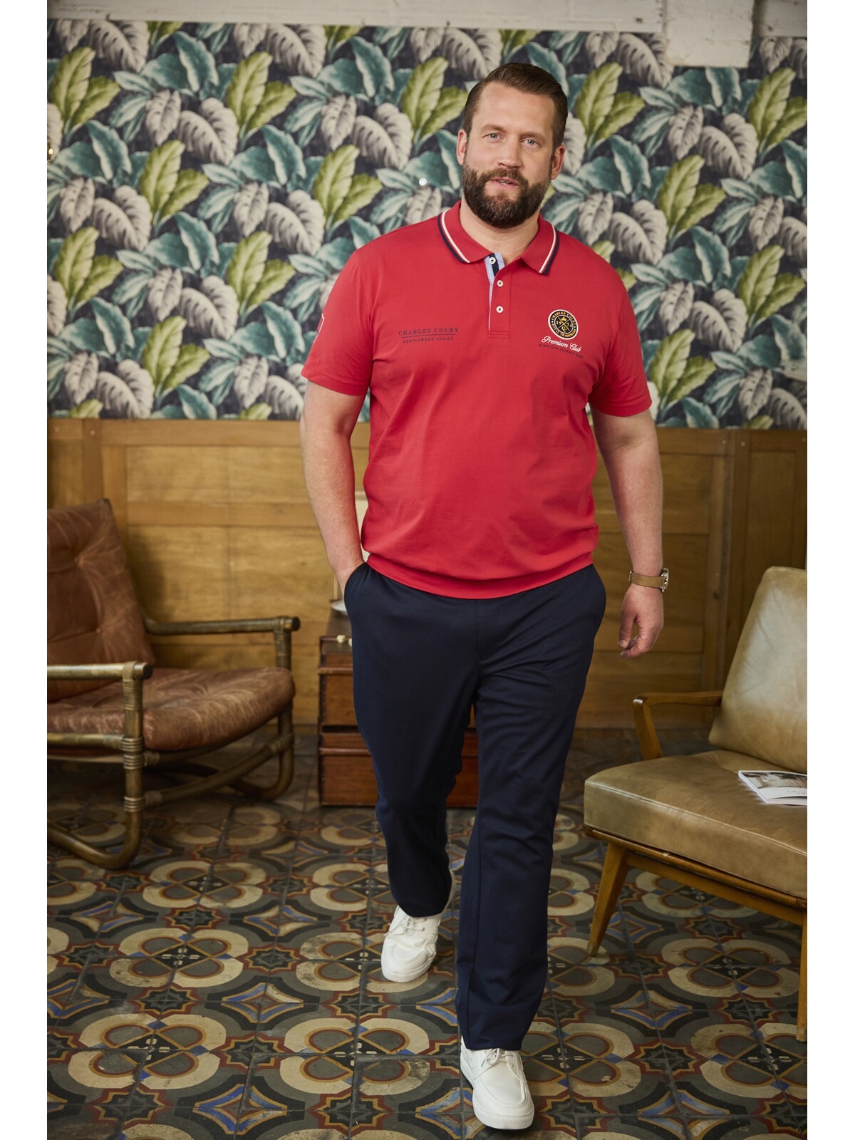 Charles Colby Poloshirt »Poloshirt EARL JOYLIN«, (1 tlg.), mit eleganten Details