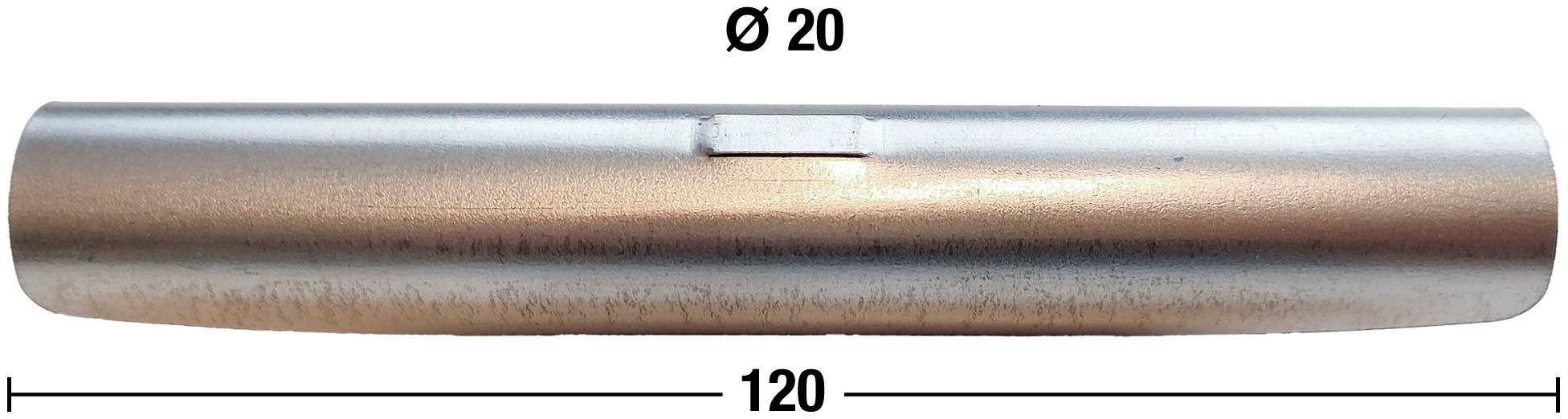 Stangenverbinder »Rundrohr 20mm«, (1 St.), Silberfarben