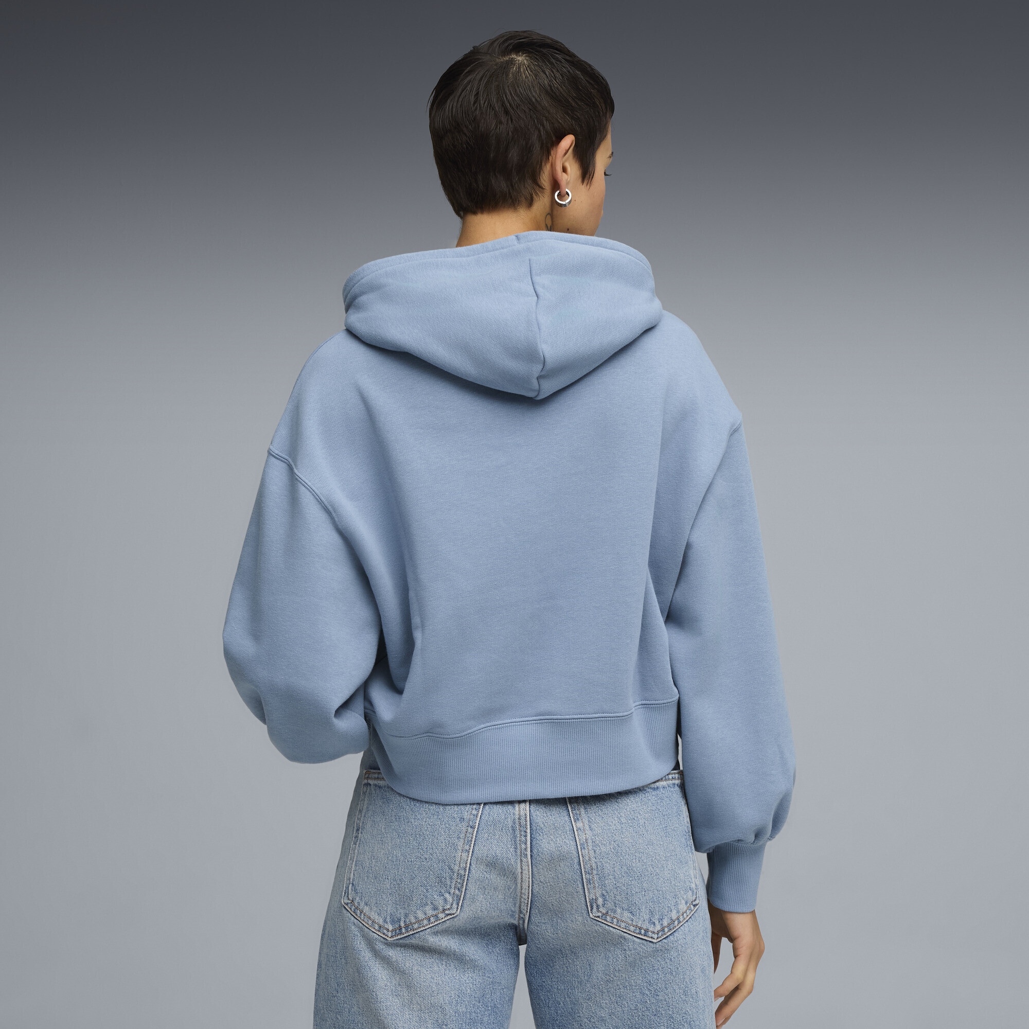 PUMA Hoodie »WARDROBE ESS Kurzer Relaxed Fit Hoodie Damen«