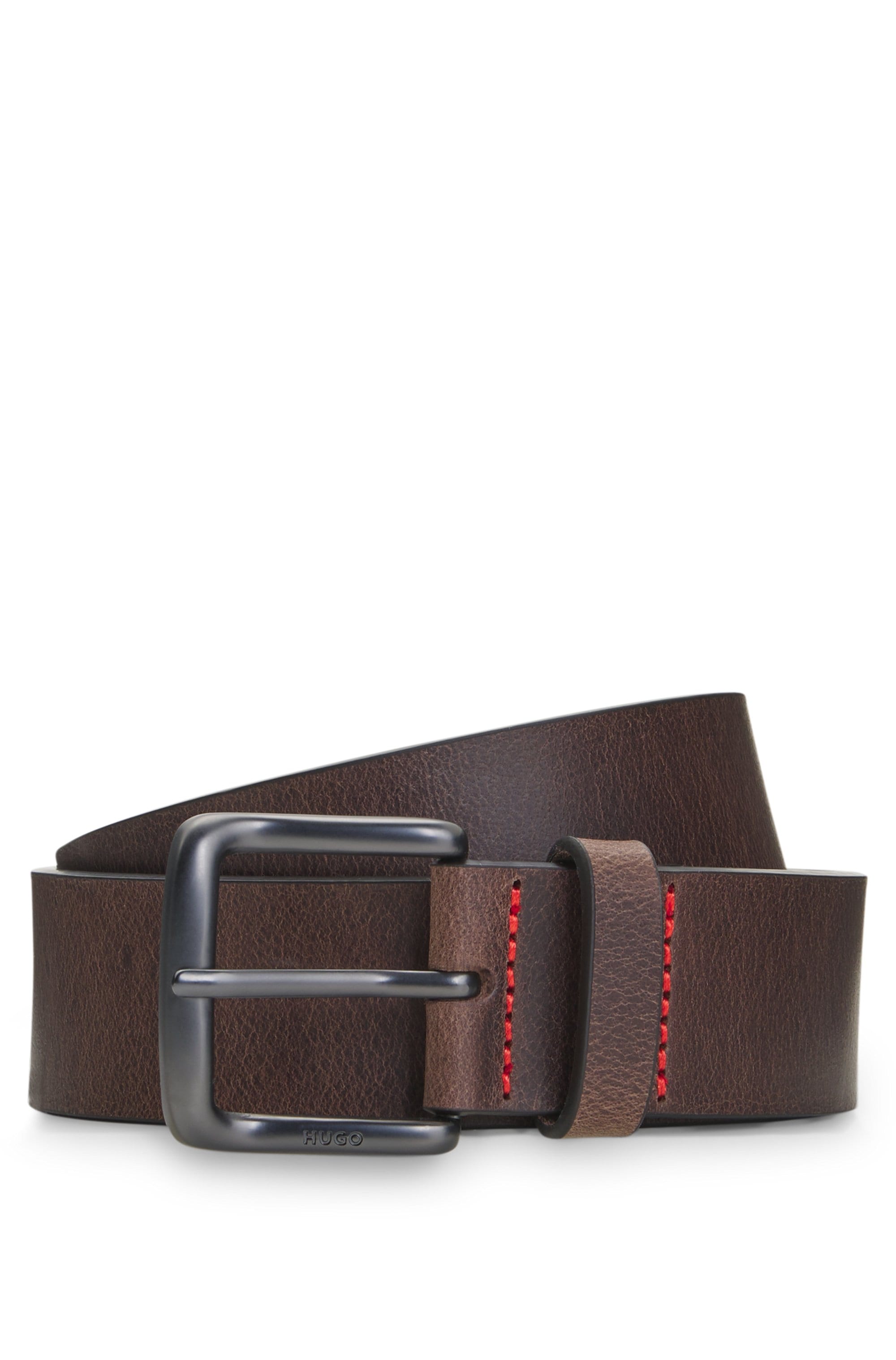 HUGO Ledergürtel »Geffrey Sz35« aus Büffelleder, MADE IN ITALY