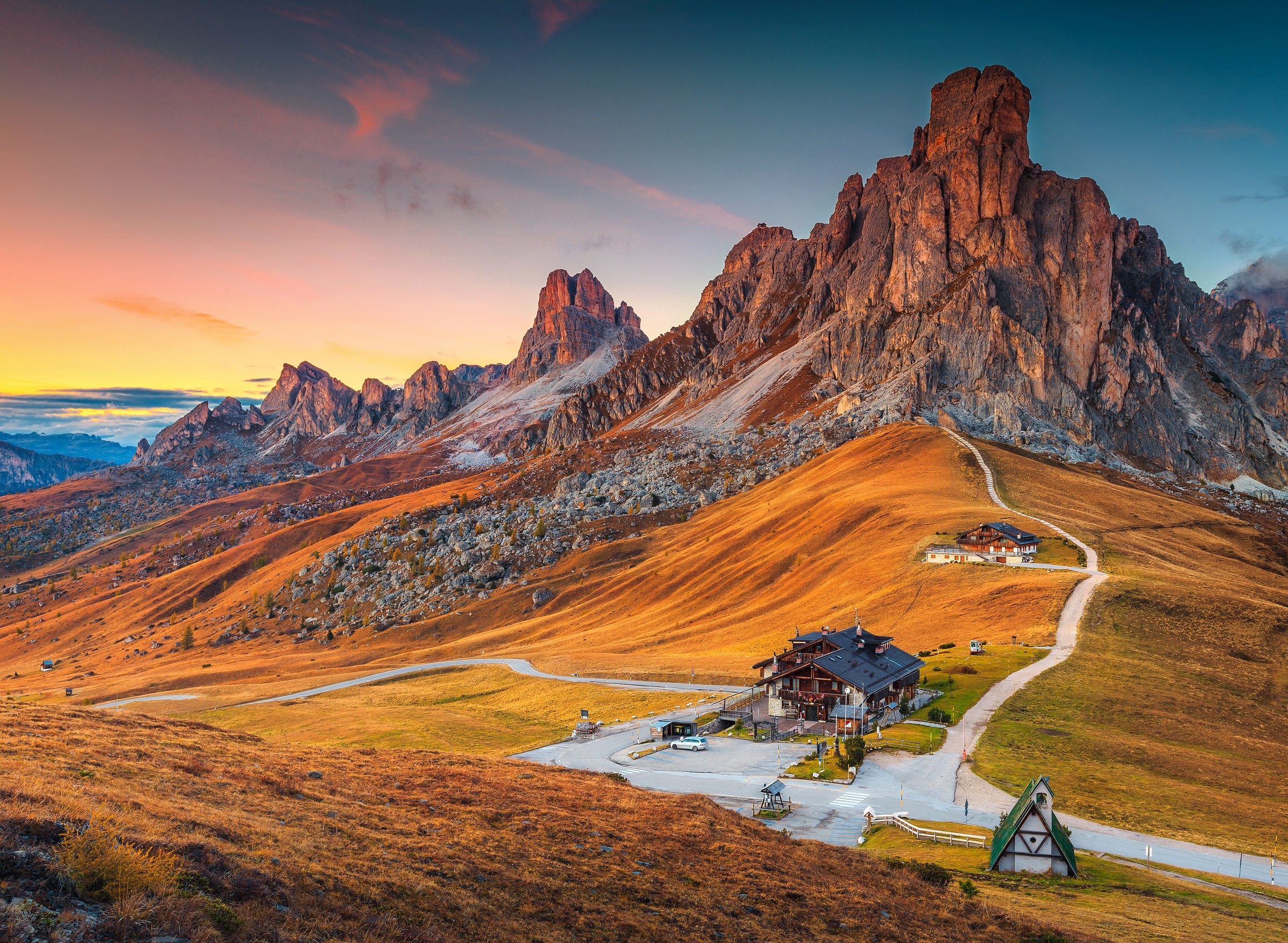 Papermoon Fototapetas »Alpine Pass Dolomites«