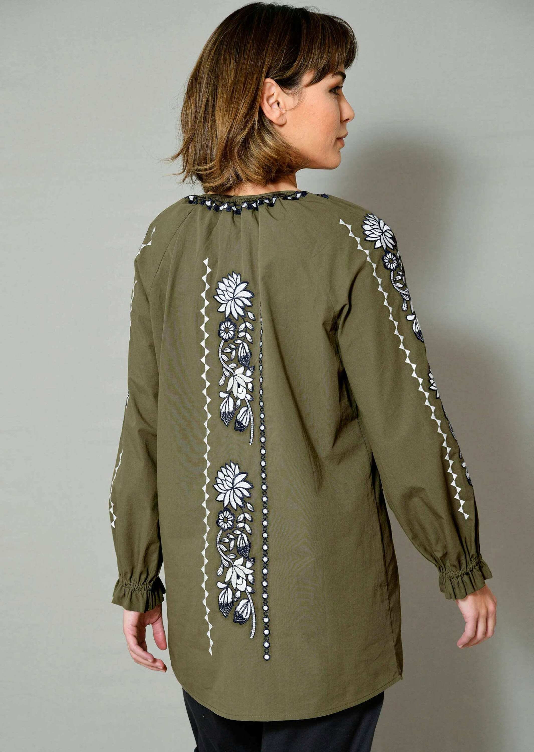 Alba Moda Tunika »Tunika Tunika mit Blumenstickerei«