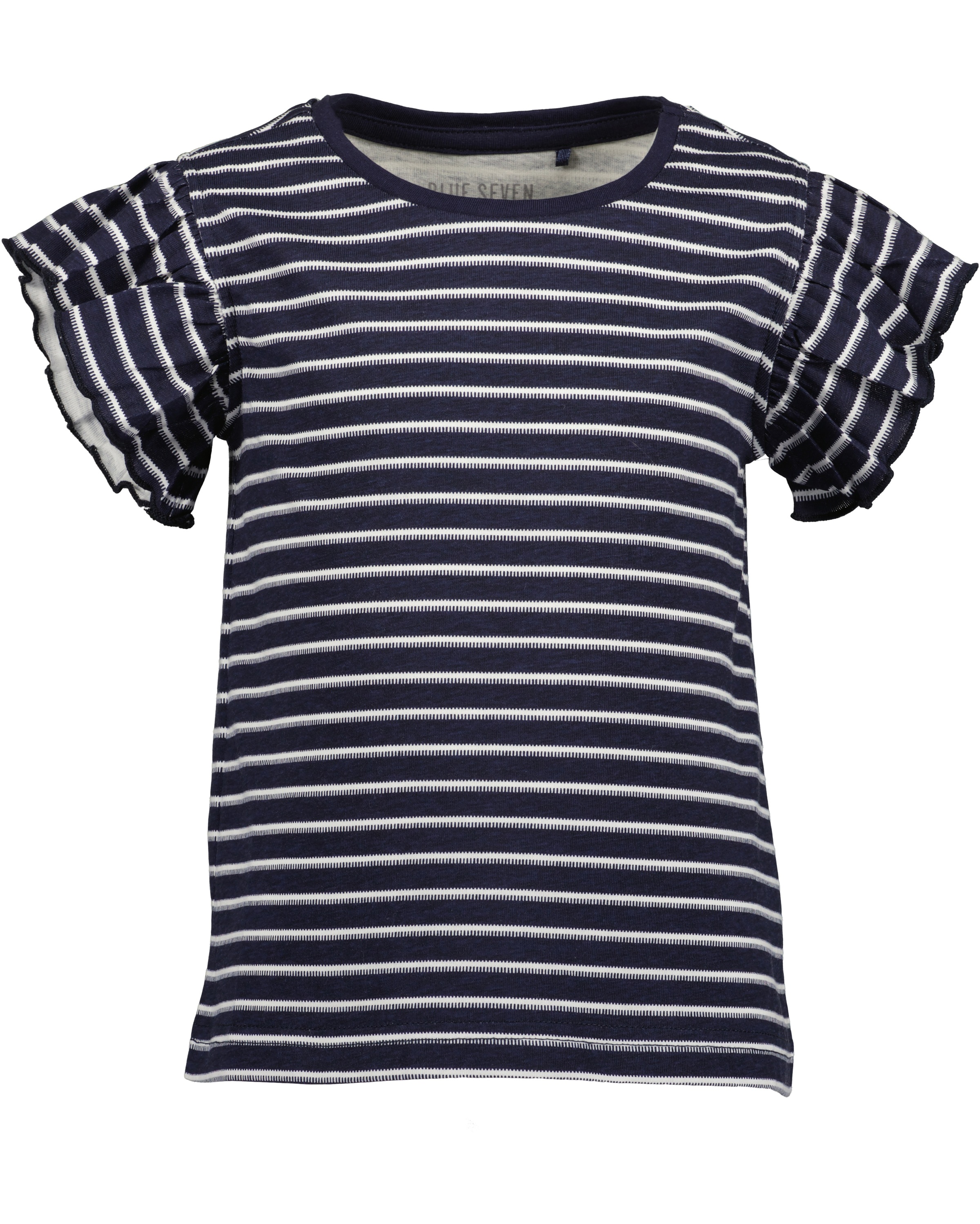 Blue Seven T-Shirt »Blue Seven 2er Pack Mädchen T-Shirts gestreift mit Rüschen«