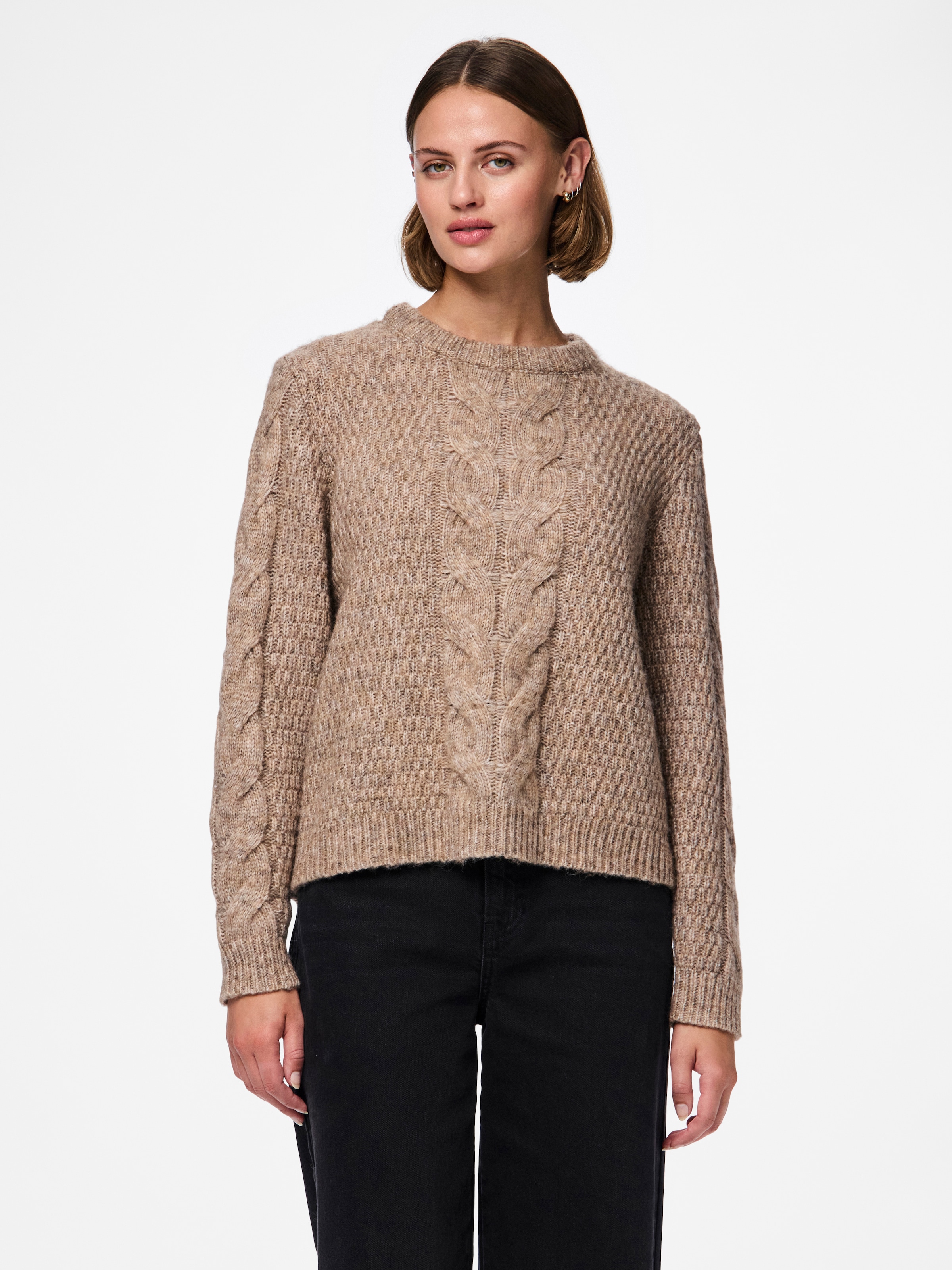 pieces Strickpullover "PCNINA LS O-NECK KNIT NOOS BC" günstig online kaufen