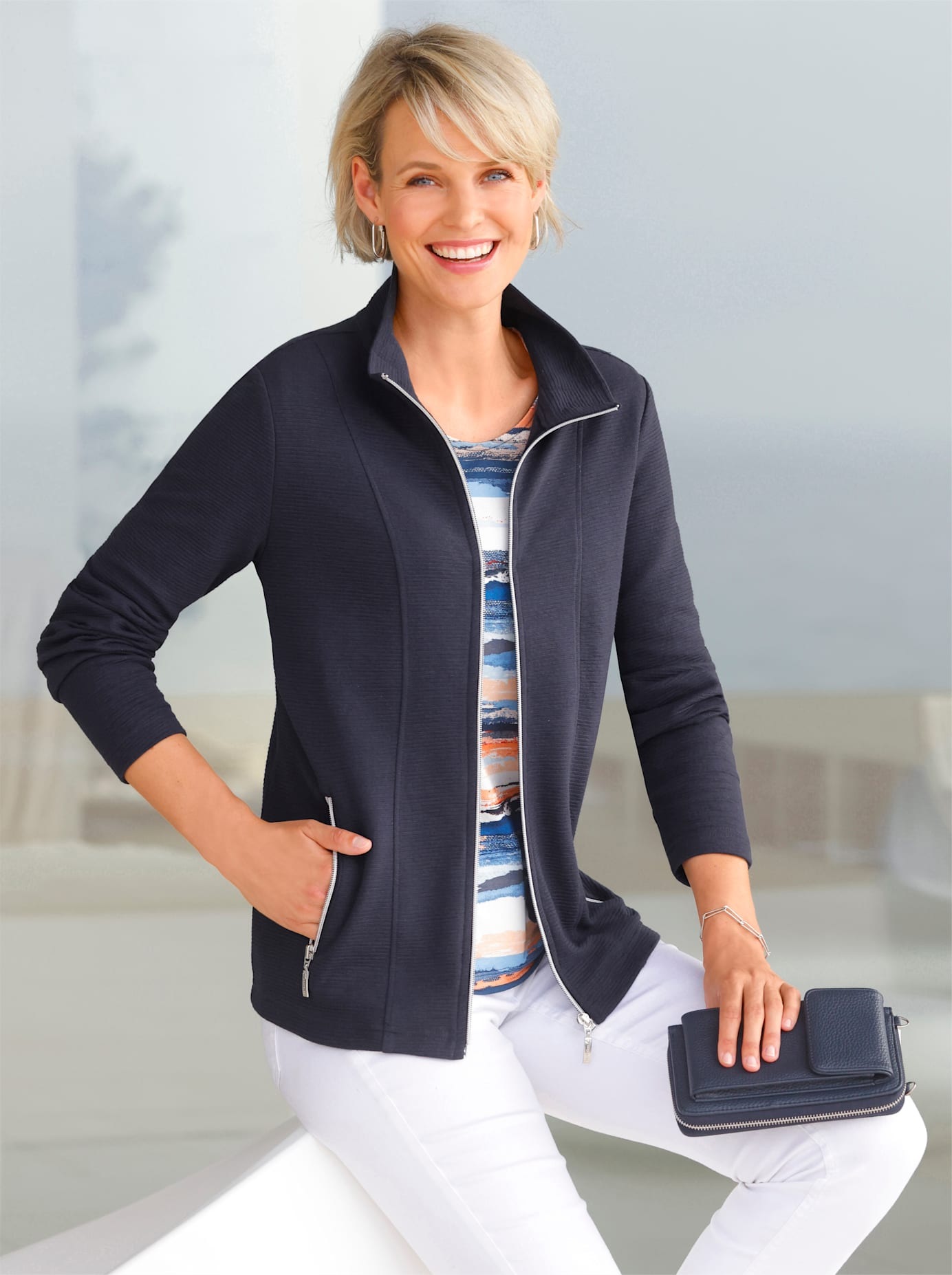 Casual Looks Shirtjacke "Shirtjacke" 1 Stk. tlg. günstig online kaufen