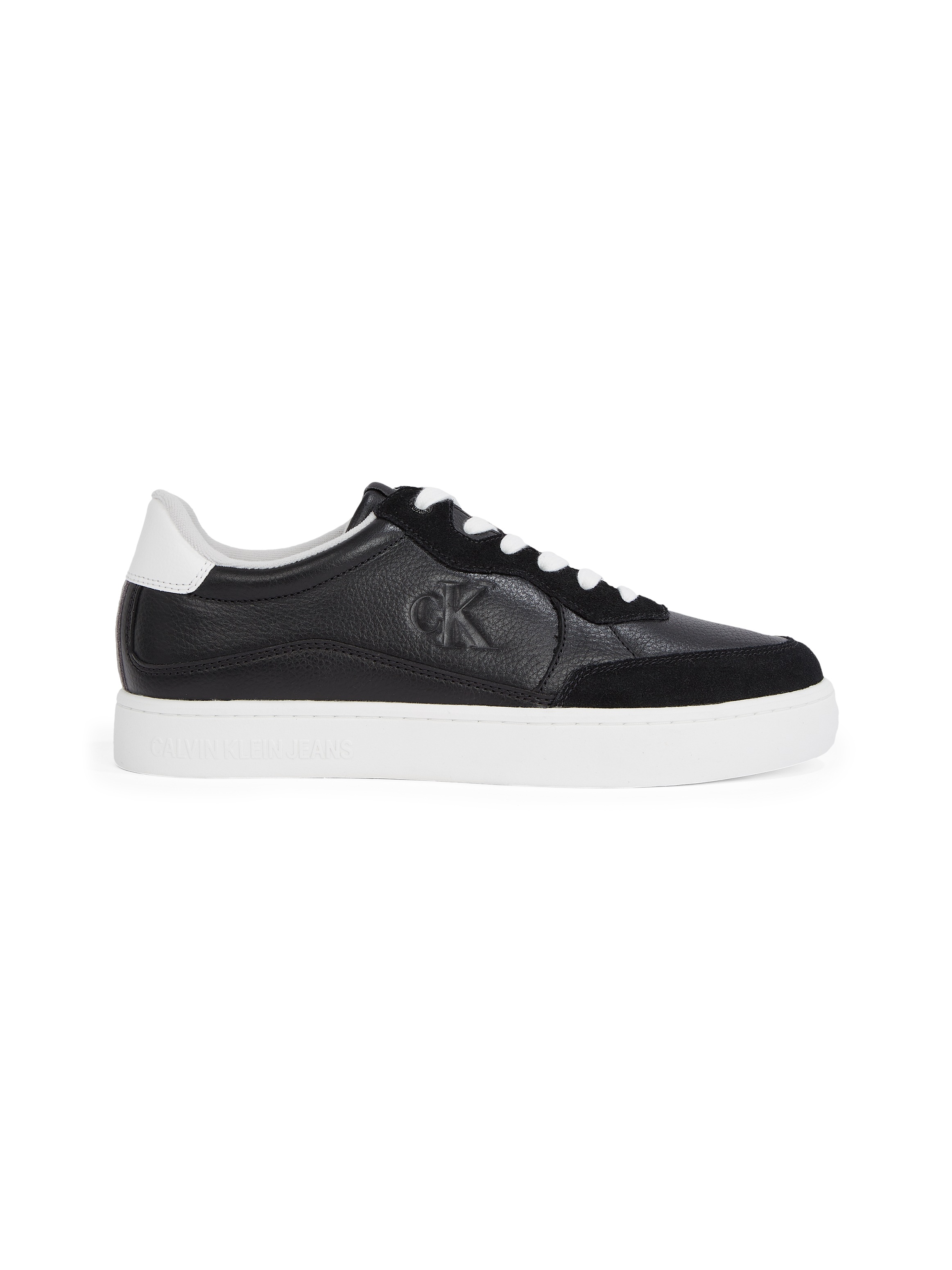 Calvin Klein Jeans Plateausneaker »CLASSIC CUPSOLE MG WMM«, Freizeitschuh, Halbschuh, Schnürschuh mit seitlichem CK-Logo