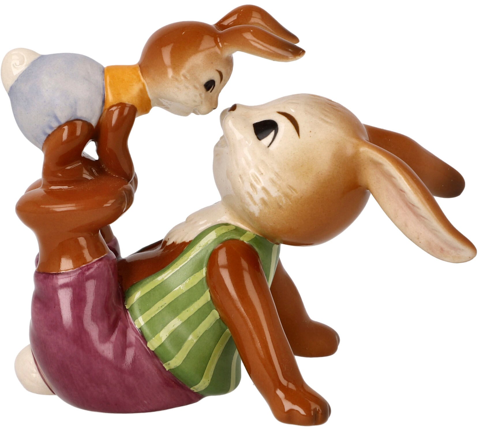 Goebel Osterhase »Frechdachs«, Sammelfigur, Hasenvater mit Hasenkind  bestellen | BAUR