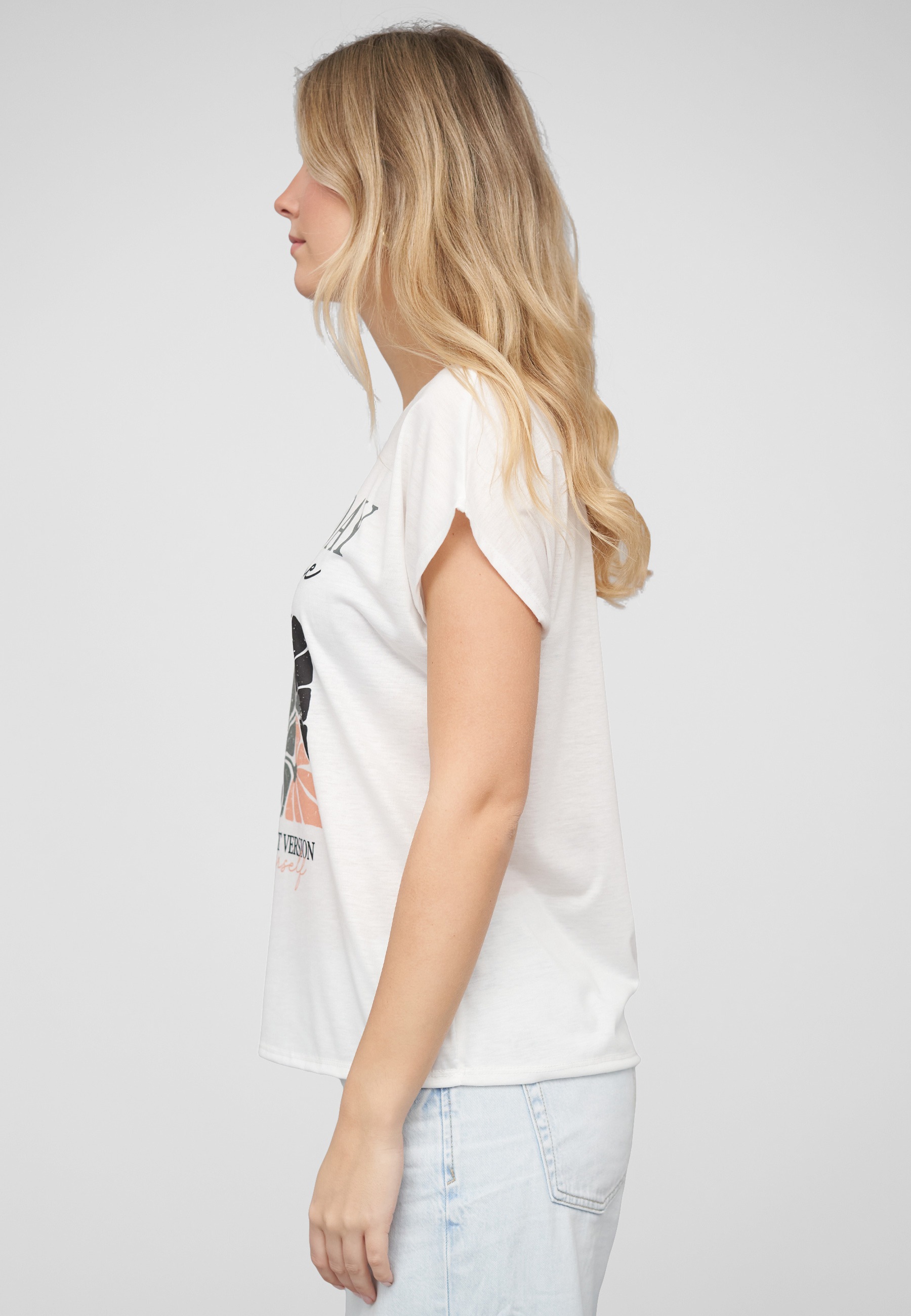 CLOUD 5IVE T-Shirt »CLOUD 5IVE Viskose T-Shirt Print« 1