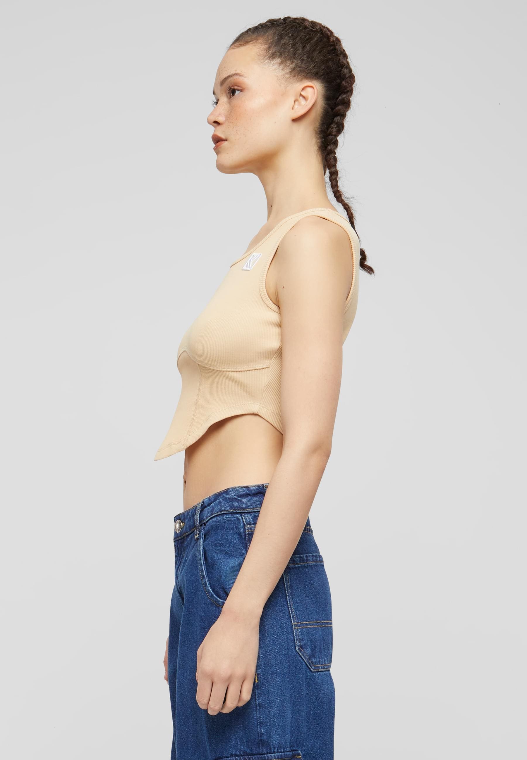 Karl Kani Muskelshirt »Karl Kani Damen KW241-001-2 Karl Kani Og Corset Rib Top«, (1 tlg.)