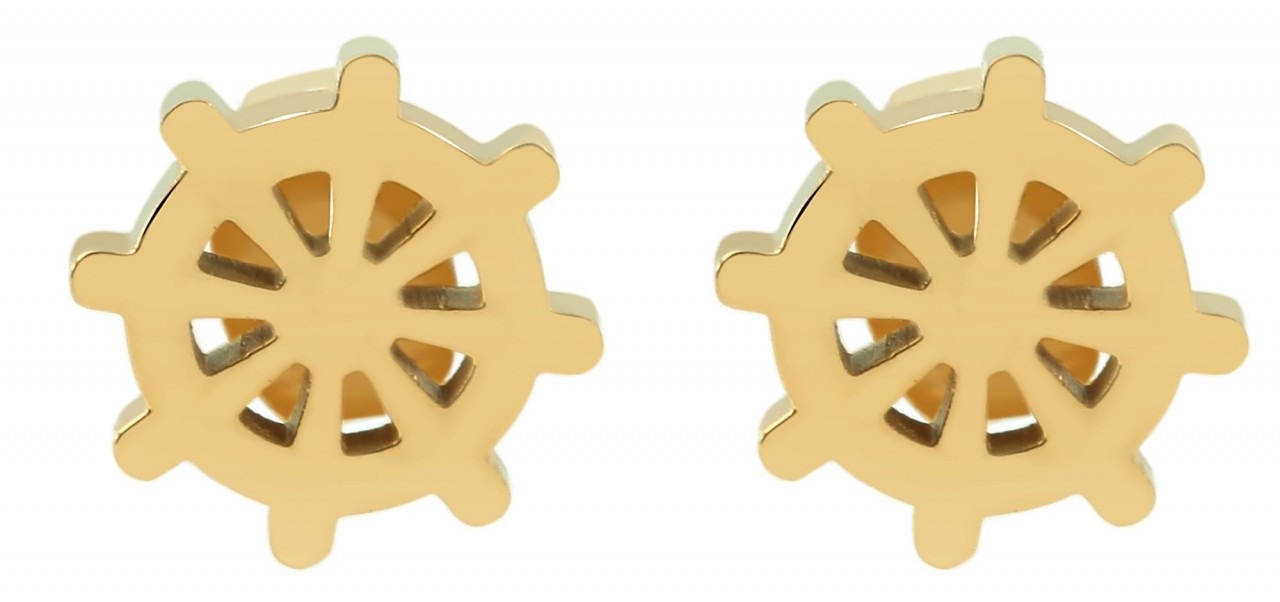 Paar Ohrhänger ADELIA´S "Damen Ohrstecker aus poliertem Edelstahl Ø 10 mm", silber, Ohrringe, Damen, Damen, Edelstahl 2